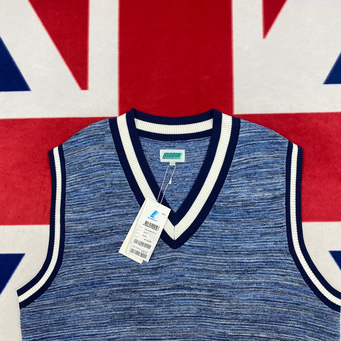 MARKM 니트조끼 M 실측 XL  상품이미지3