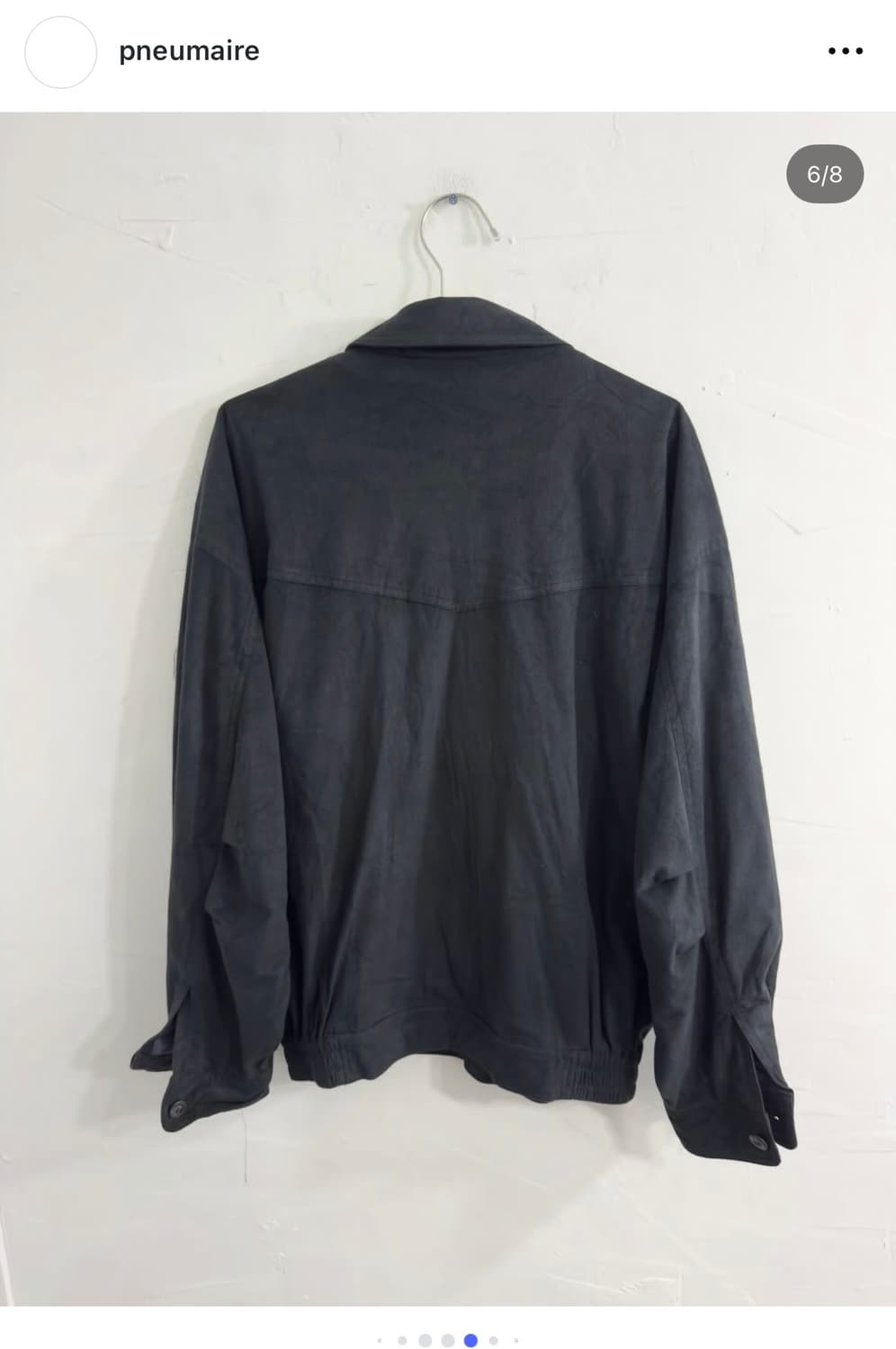 프네우마르 빈티지 스웨이드 봄버자켓 상품이미지4