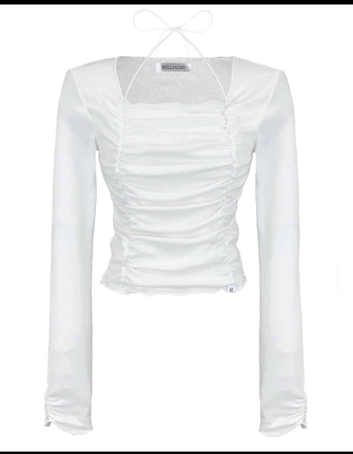 텍 있음) 스퀘어 넥 셔링 티 상품이미지1