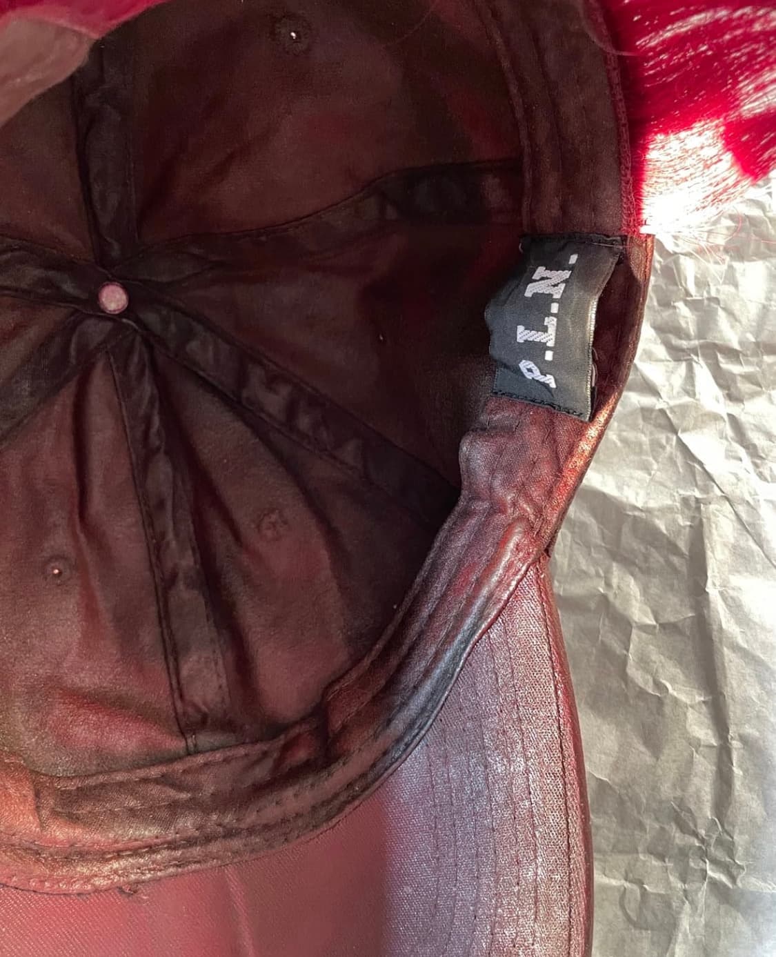 P.L.N. 헤어 오일스킨 캡 모자 상품이미지4