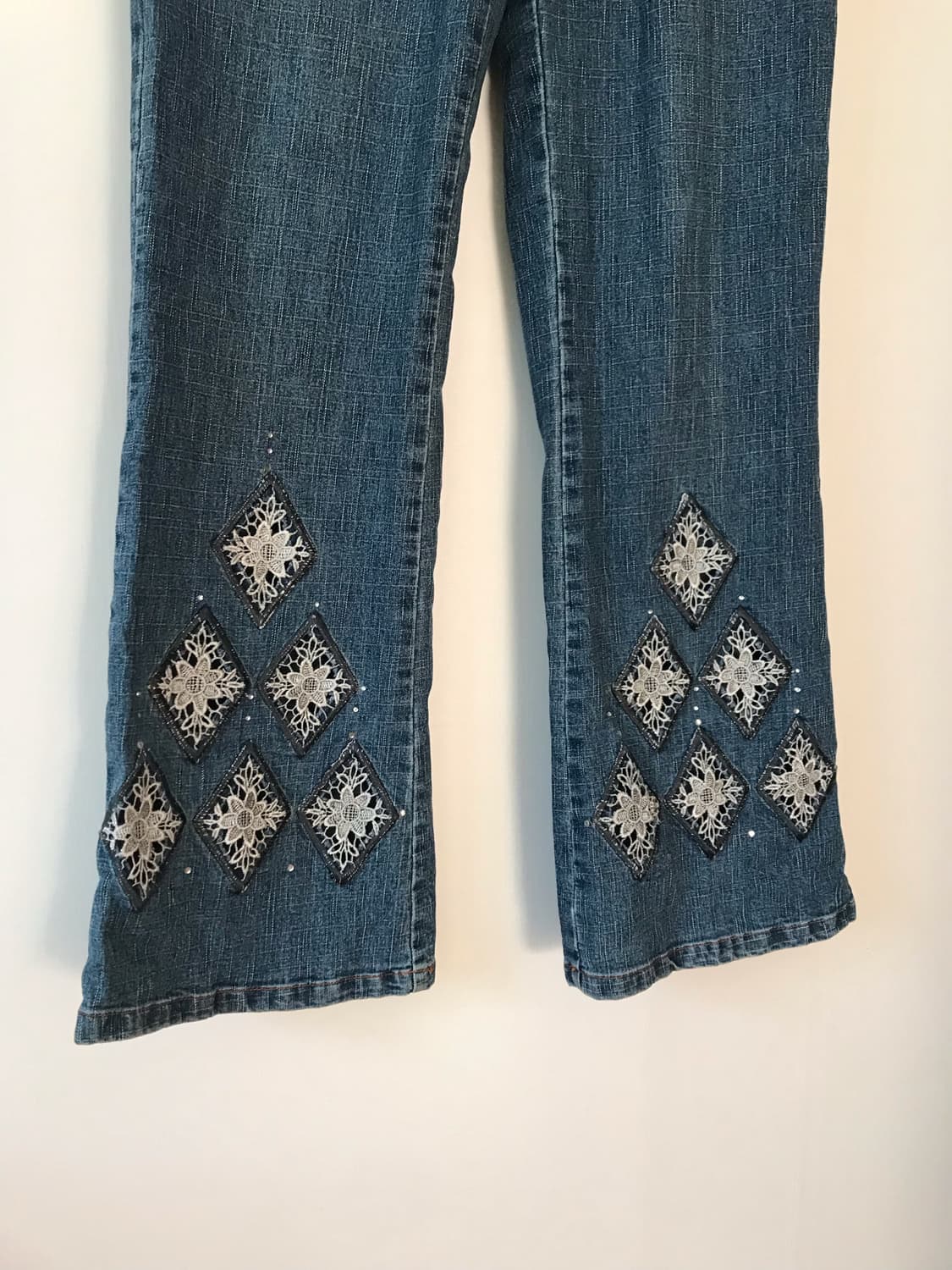 레이스 부츠컷 데님 팬츠 상품이미지7