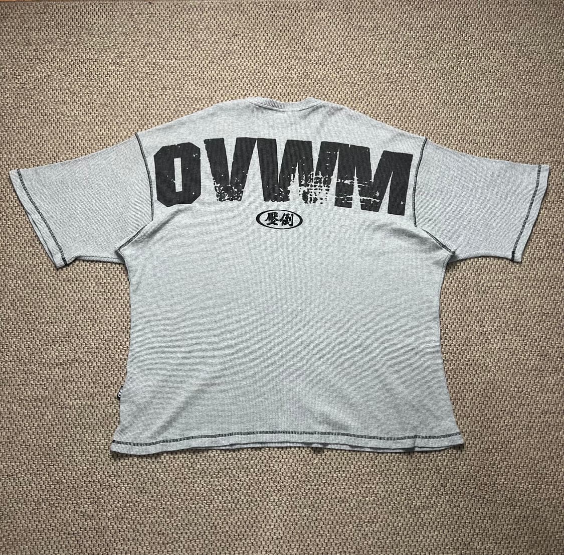 압도 Overwhelm 와플 반팔 그레이 L 상품이미지2