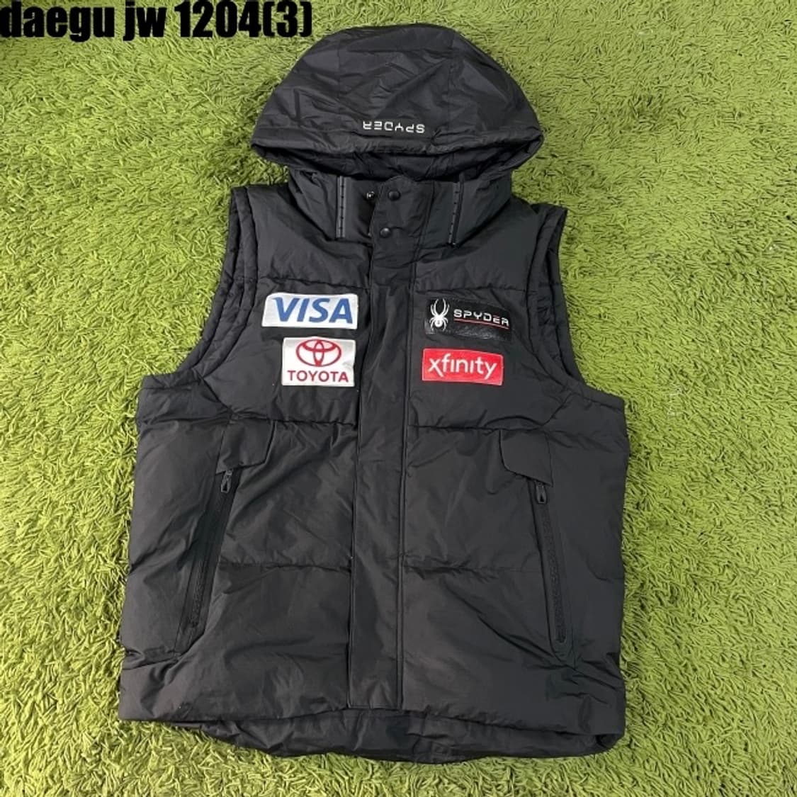 스파이더 패딩조끼 상품이미지1