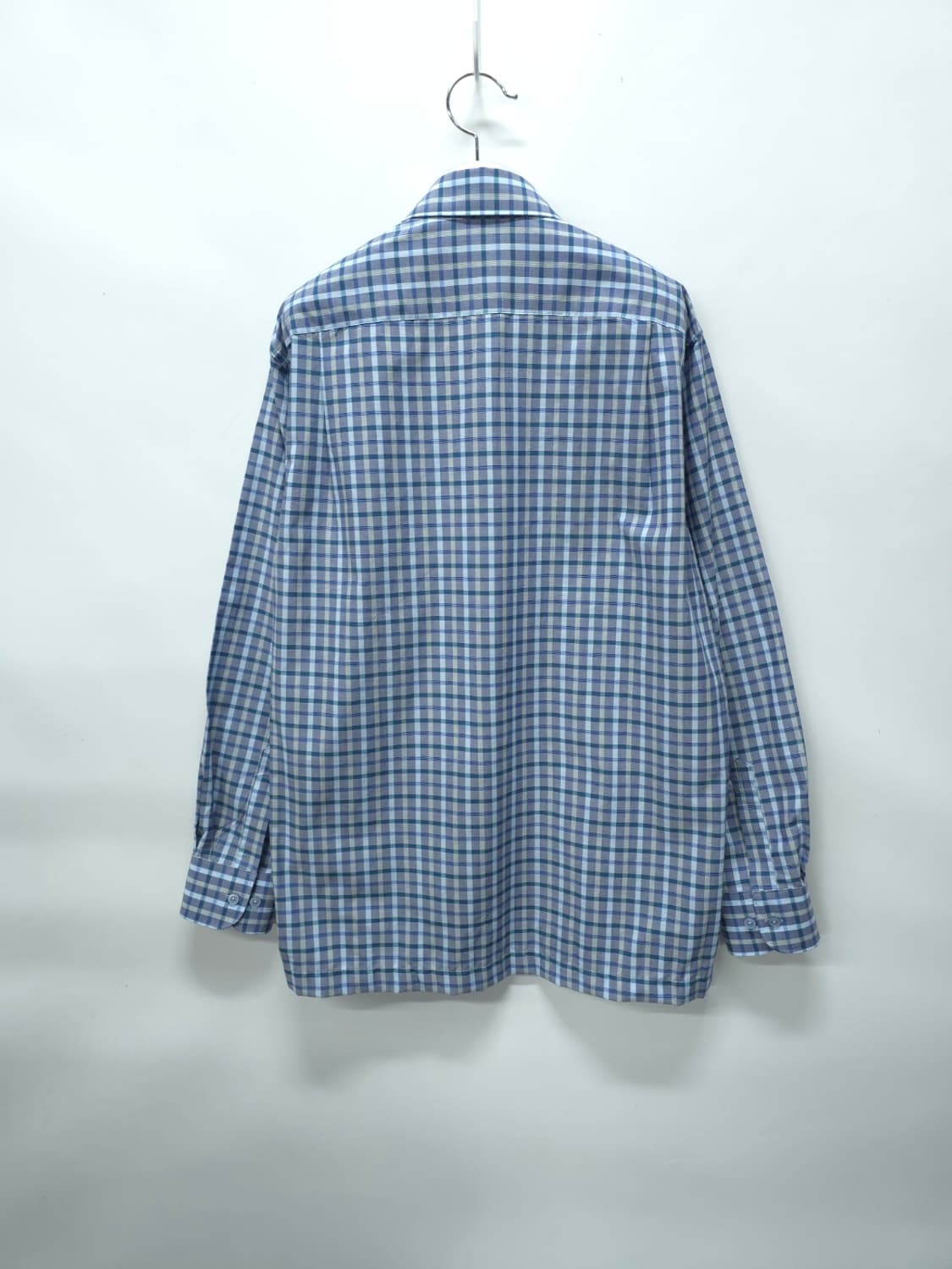 닥스(DAKS) 남성 블루 체크 긴팔 셔츠 (사이즈 100) 상품이미지8