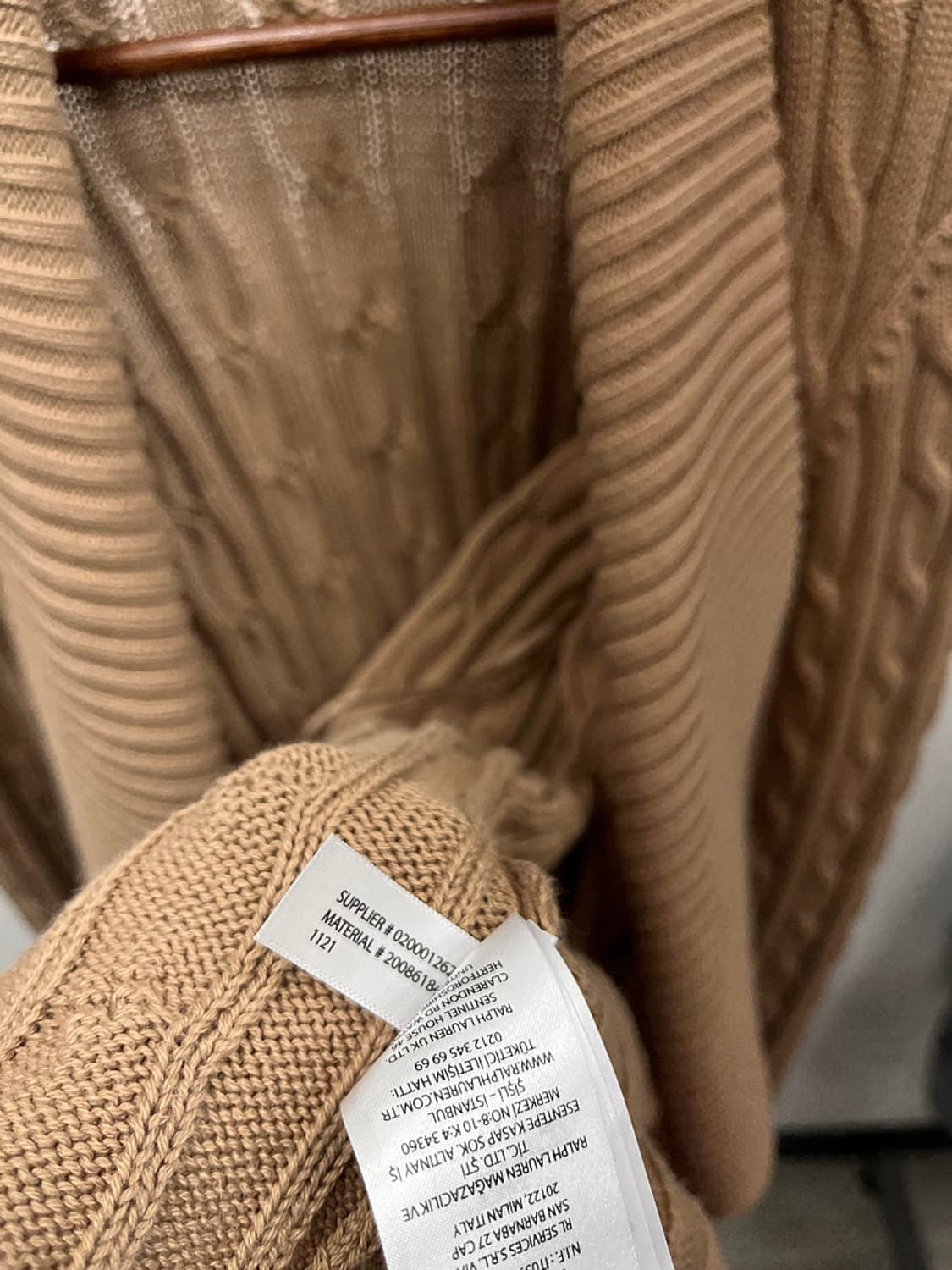 여) 랄프로렌 논버튼 케이블 가디건  상품이미지7