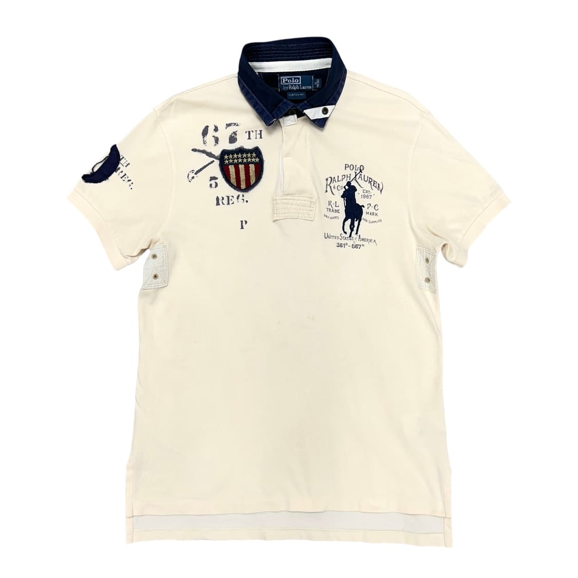 폴로 빅포니 치프키프 아이보리 럭비 카라티(M) 상품이미지1