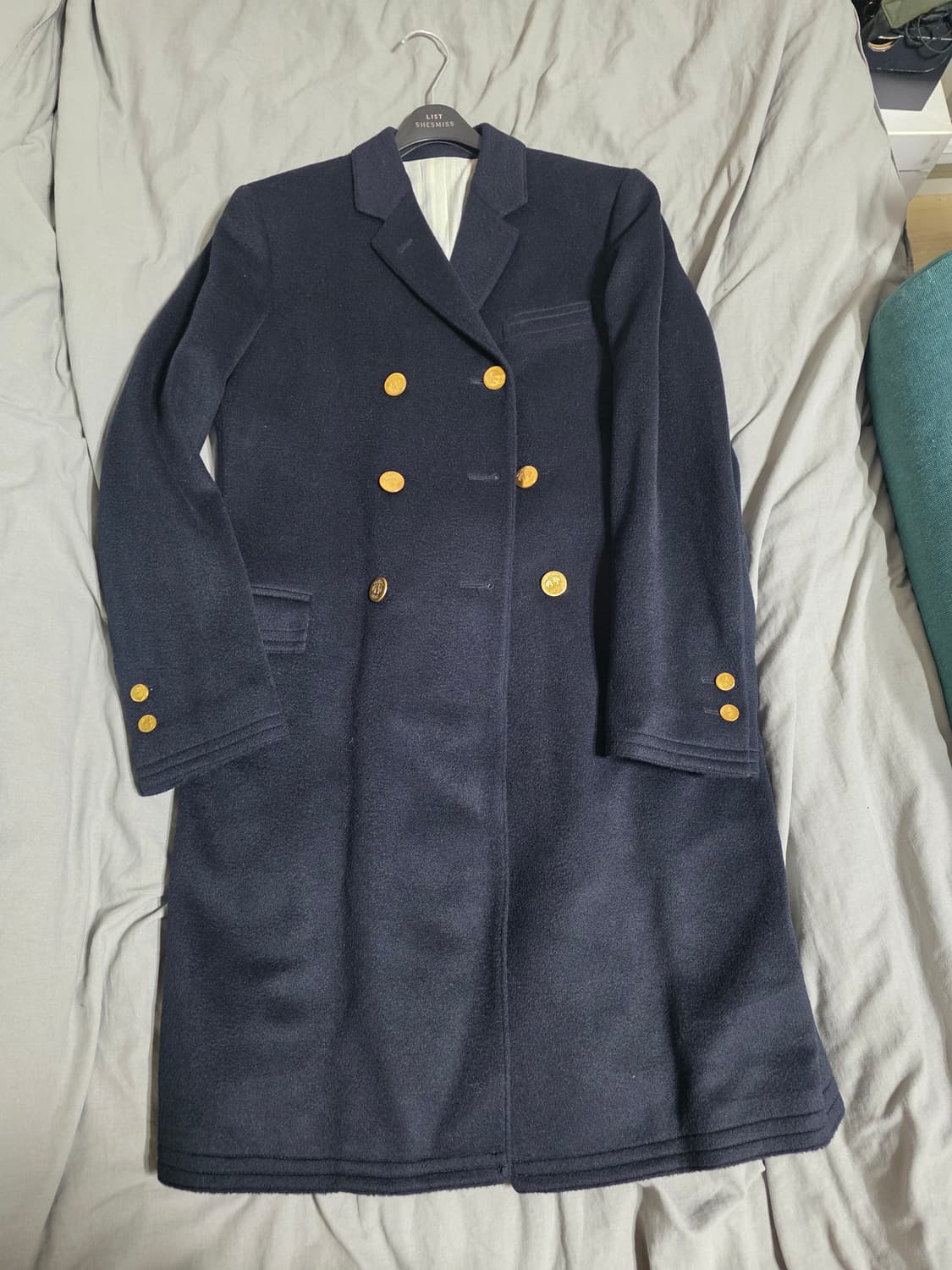 브룩스 브라더스 블랙플리스 네이비 금장코트 상품이미지1