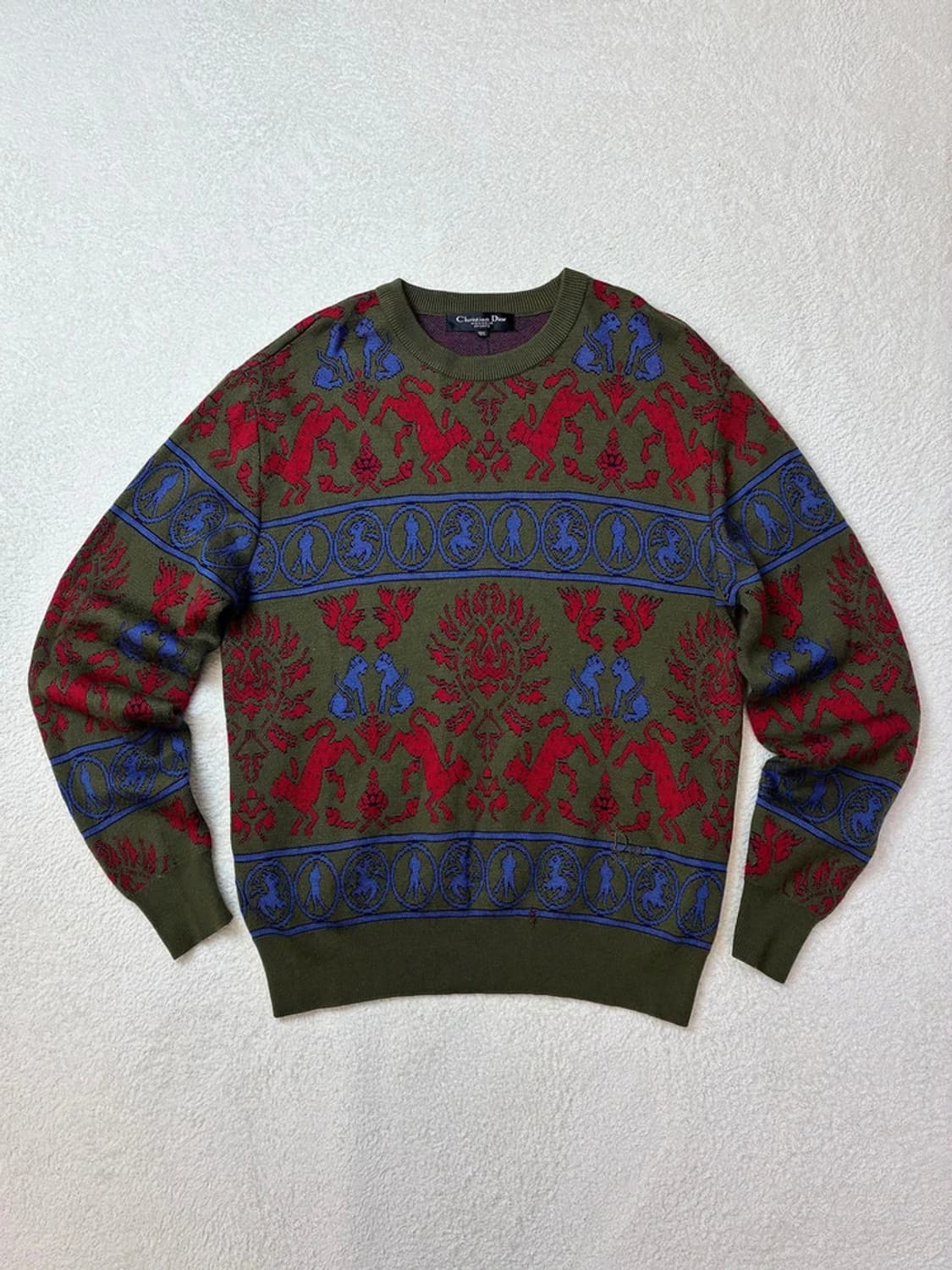 크리스찬디올 90's 멀티 배색 울 100% 니트 PN5802    상품이미지1