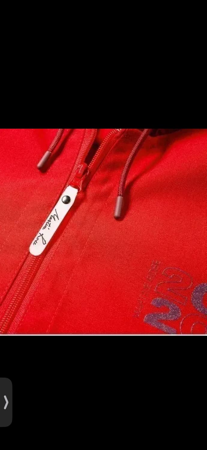 마틴로즈 martine rose윈드브레이크 오버사이즈 아노락자켓 레드 상품이미지3