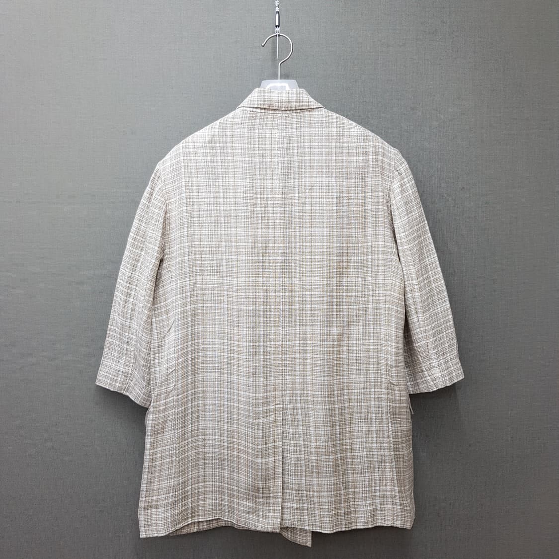 한섬 시스템 2022 마100 체크 하프슬리브 자켓 S사이즈 상품이미지4