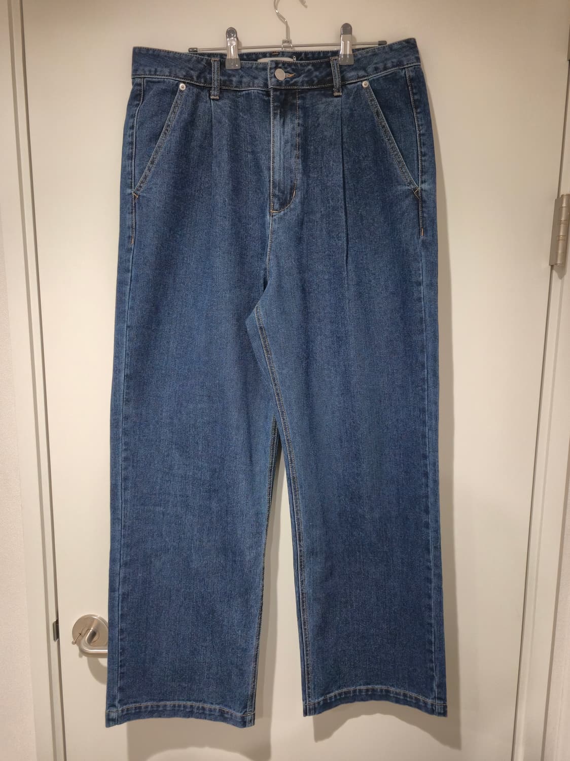 [스튜디오톰보이] 원턱 와이드 데님 팬츠 L 상품이미지1