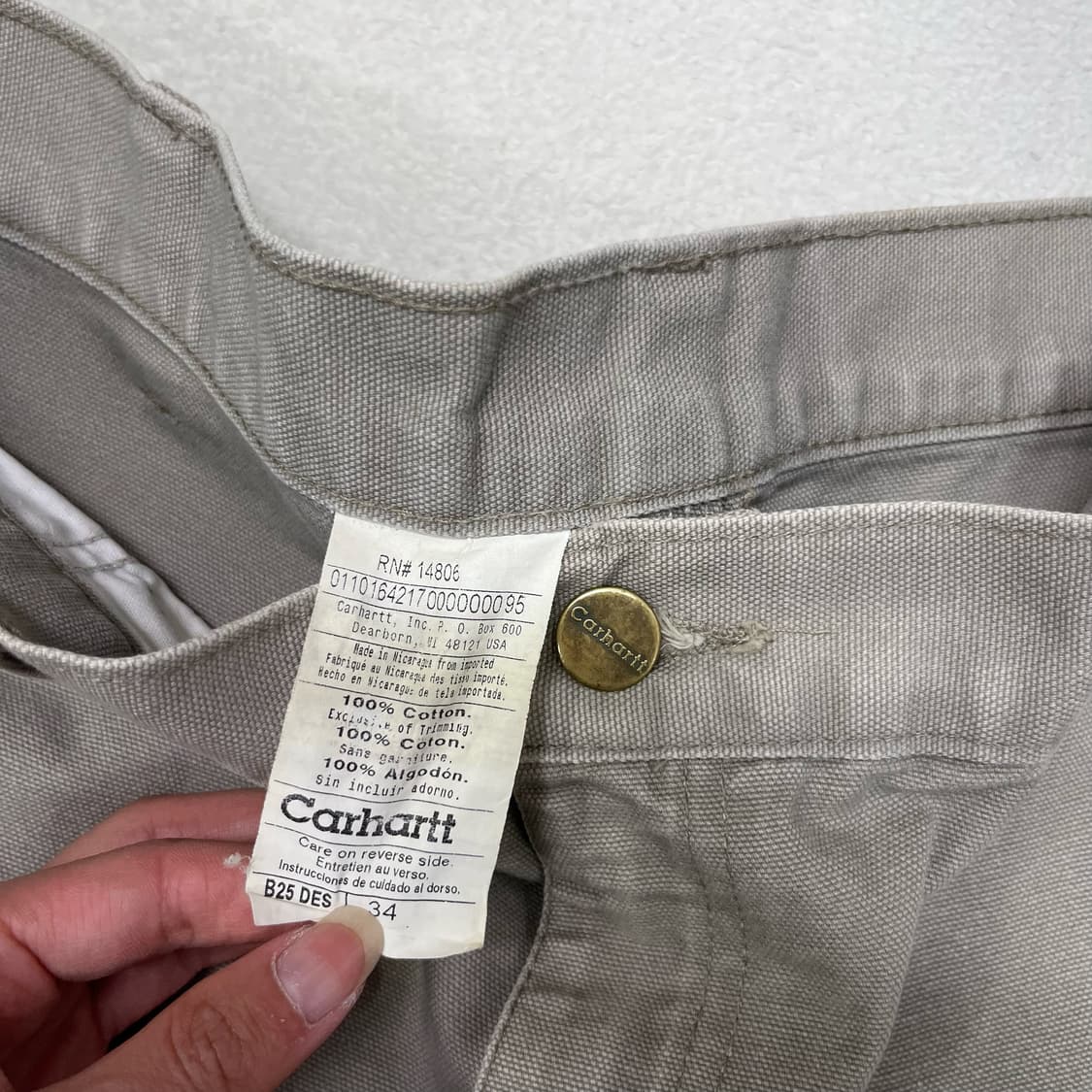 Car hartt mute khaki bermuda pants 상품이미지7