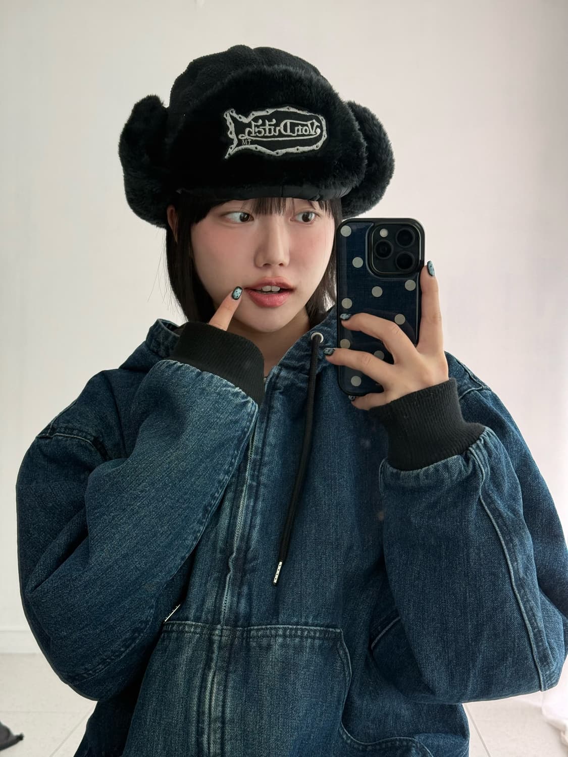 본더치 블랙 트루퍼햇 상품이미지1