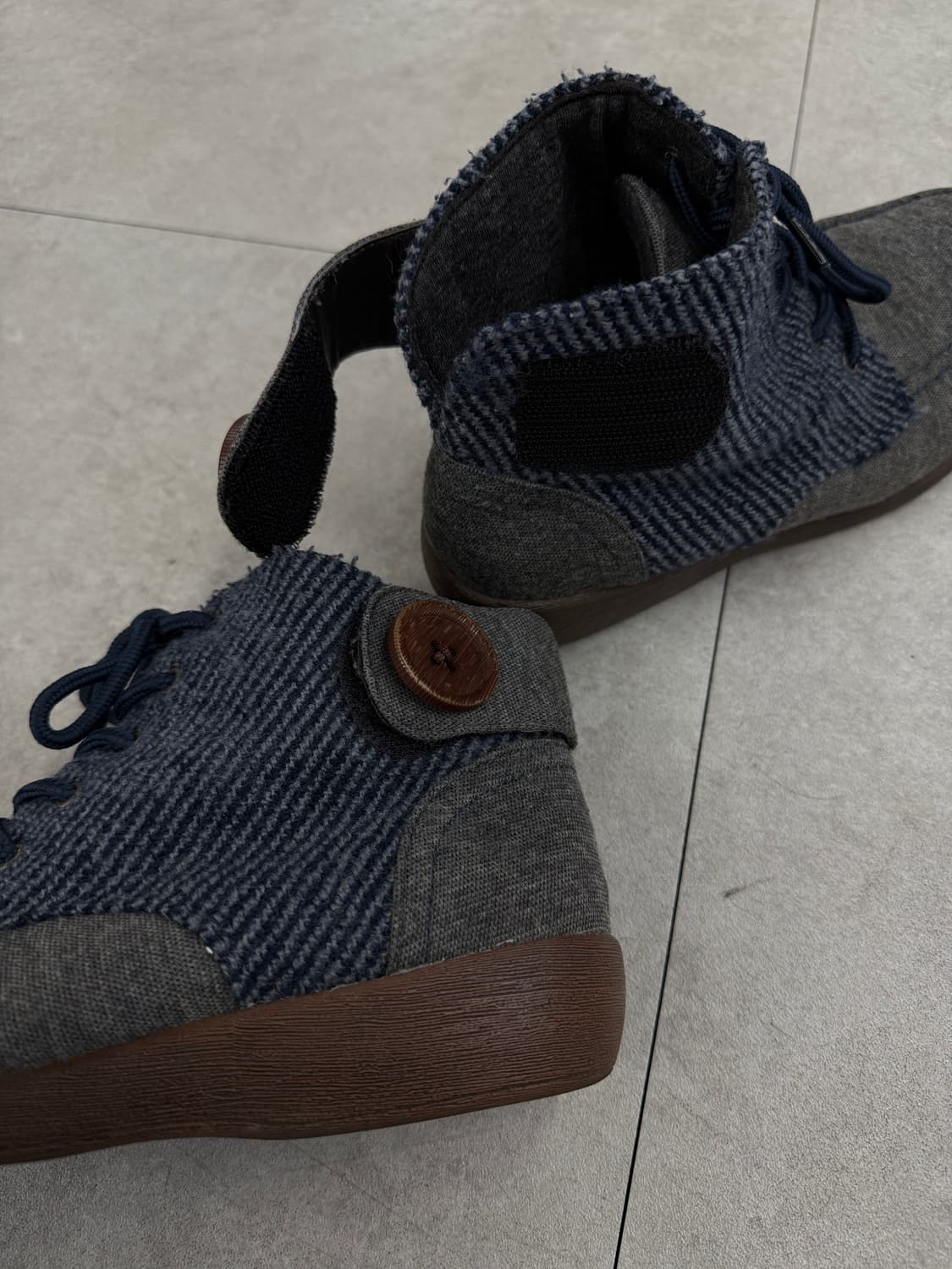 JPN 헤링본 버튼 부츠 상품이미지7