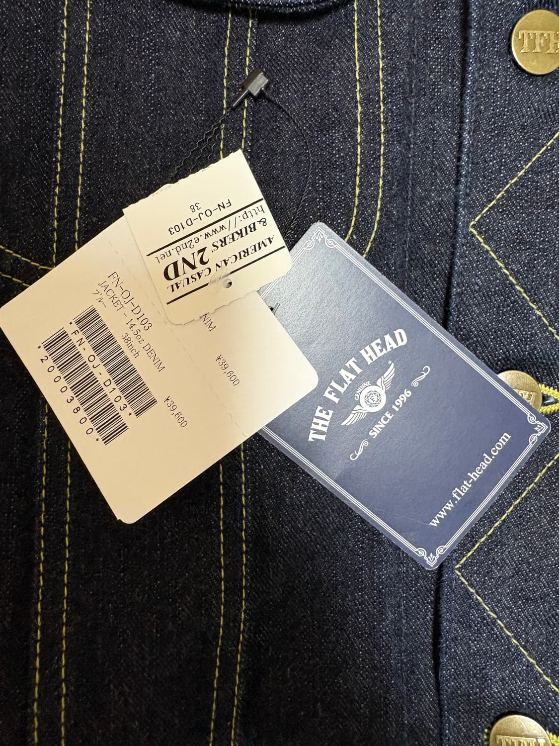 플랫헤드 웨스턴 데님 자켓 FN-OJ-D103 Denim Jacket 상품이미지3