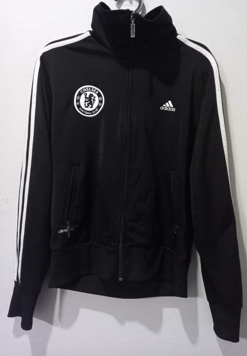 아디다스 첼시 블랙 검흰 트랙탑 저지 져지집업 90/S 상품이미지1