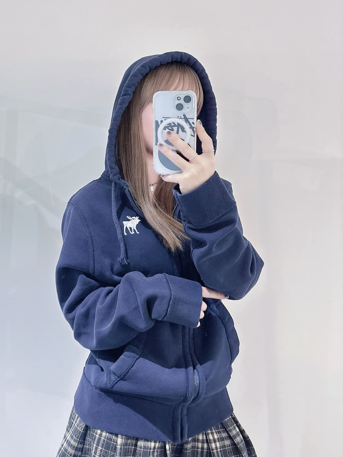 아베크롬비 자수로고 후드집업 상품이미지4