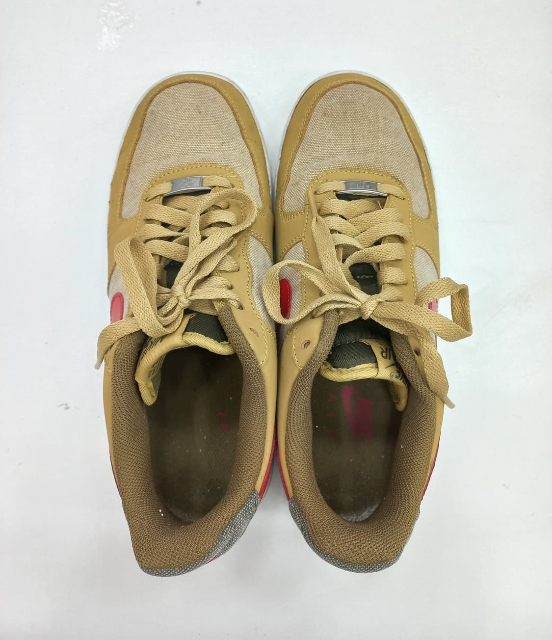 나이키 에어포스1 로우 캔버스 스우시 베이지 255mm 상품이미지3