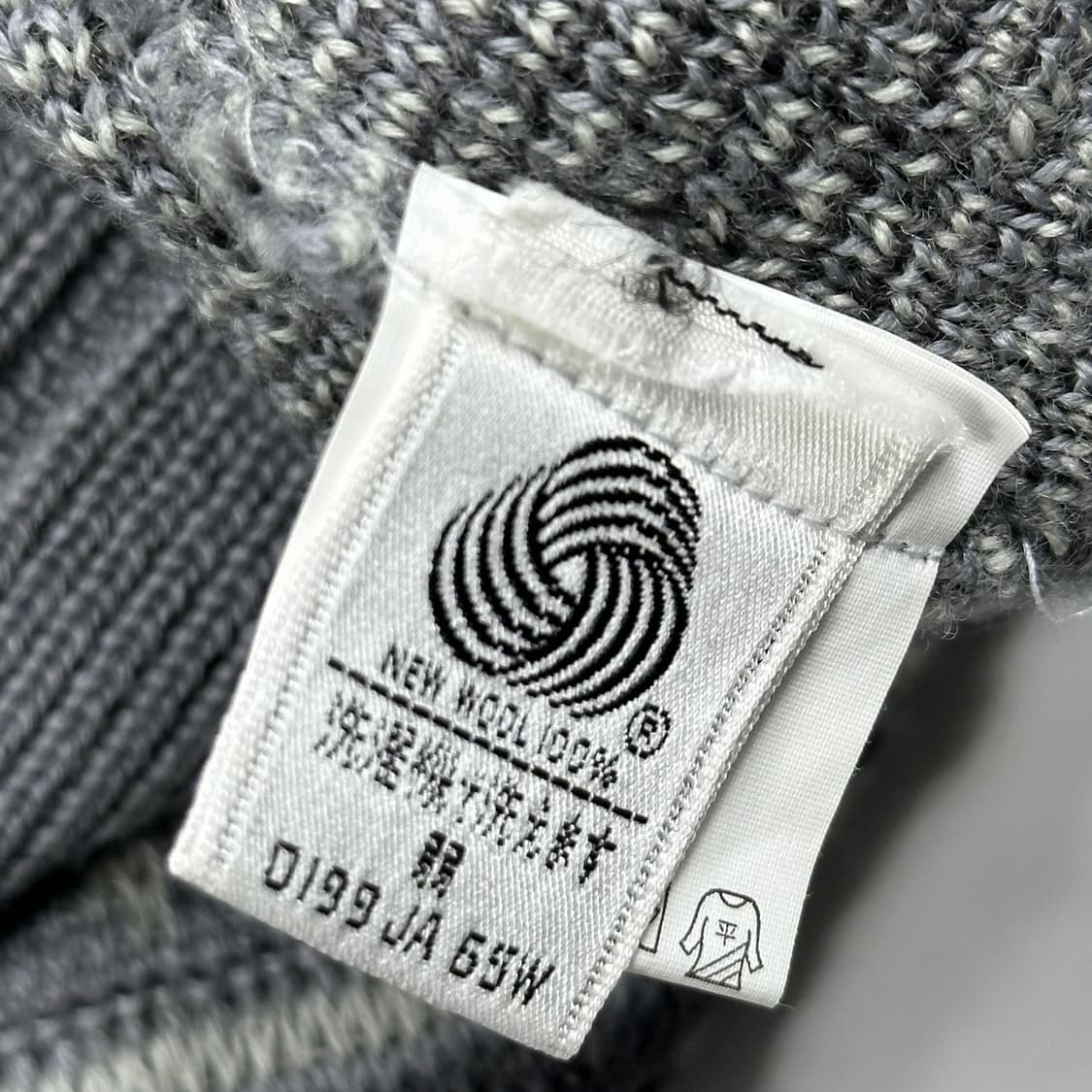 JPN 재팬빈티지 노르딕패턴 모크넥 울 니트 L 상품이미지5