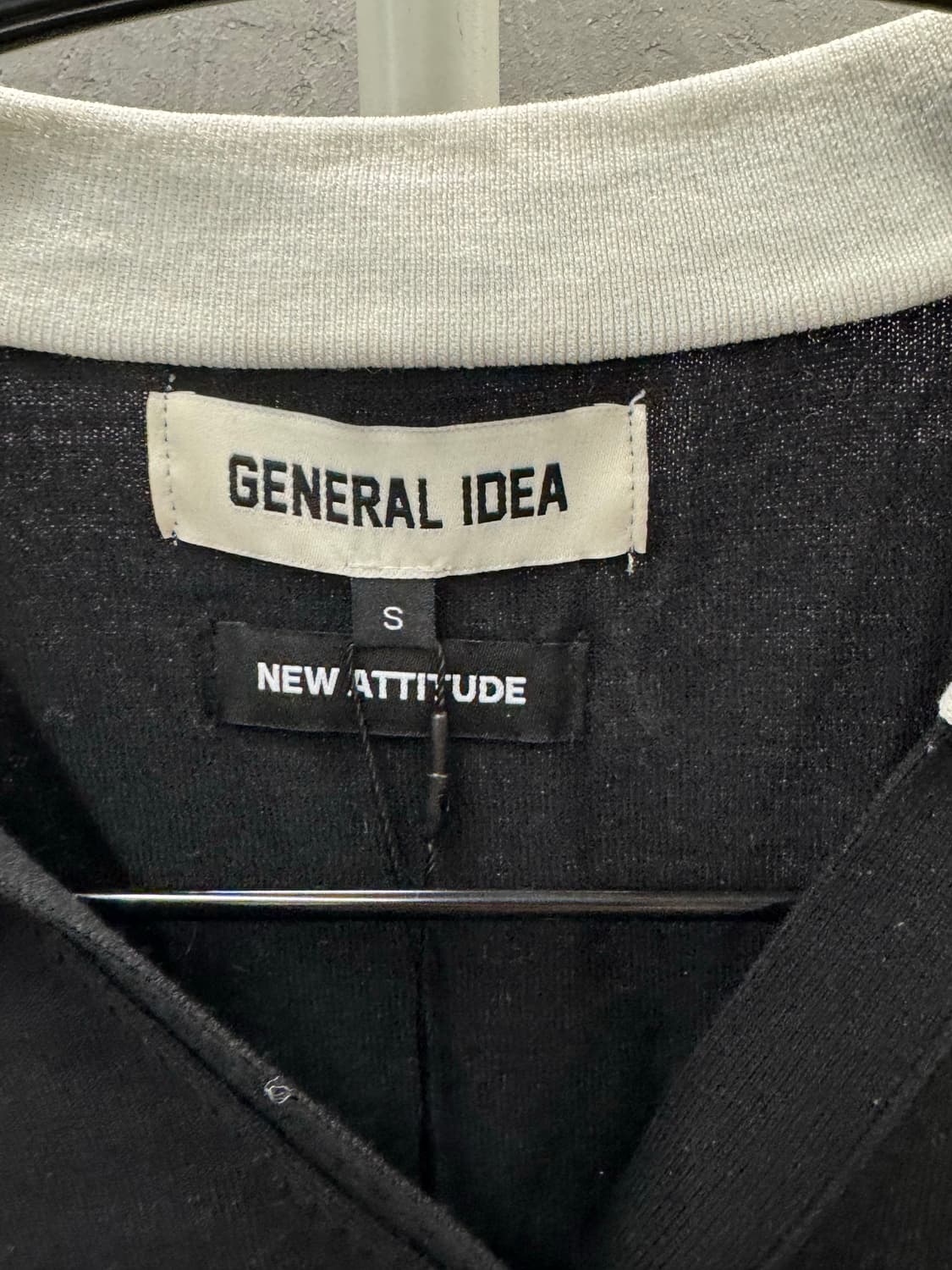 General Idea 템플 카라 가디건 블랙 S 상품이미지3