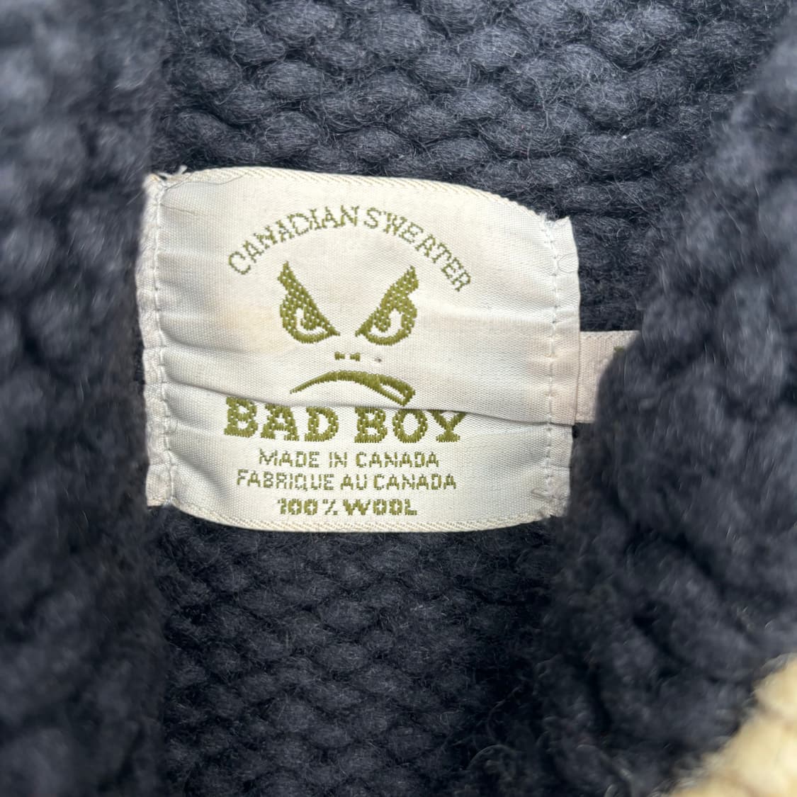 90s 배드보이 헤비 울 코위챤 M 상품이미지7