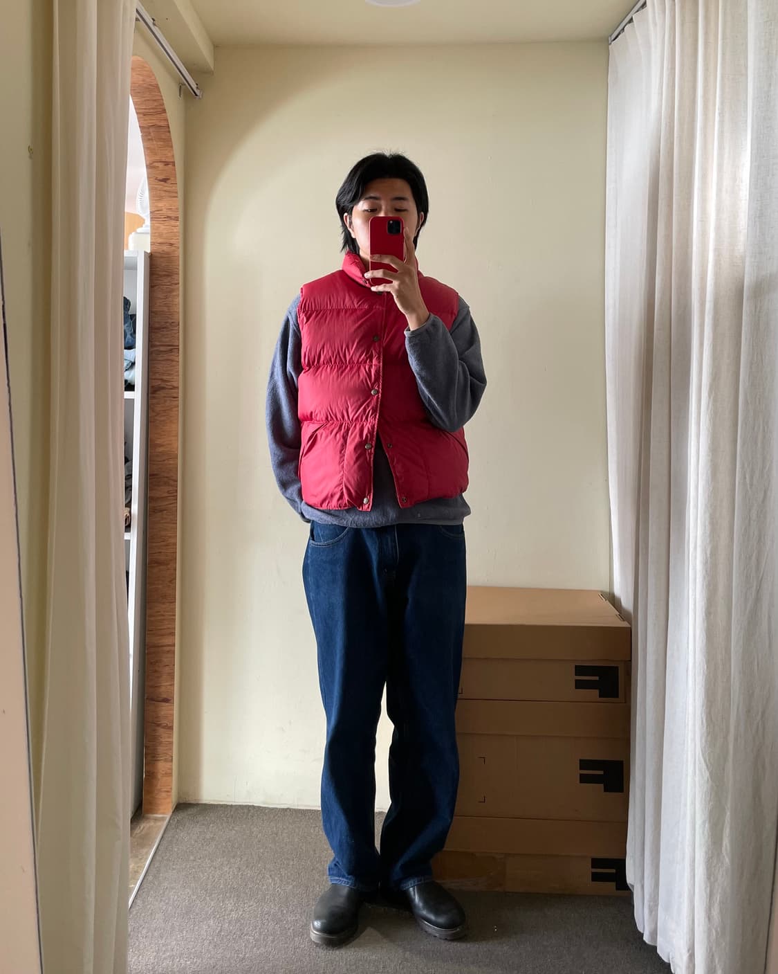 80‘s goose down vest 엘엘빈 구스 다운 푸퍼 베스트 M 상품이미지10