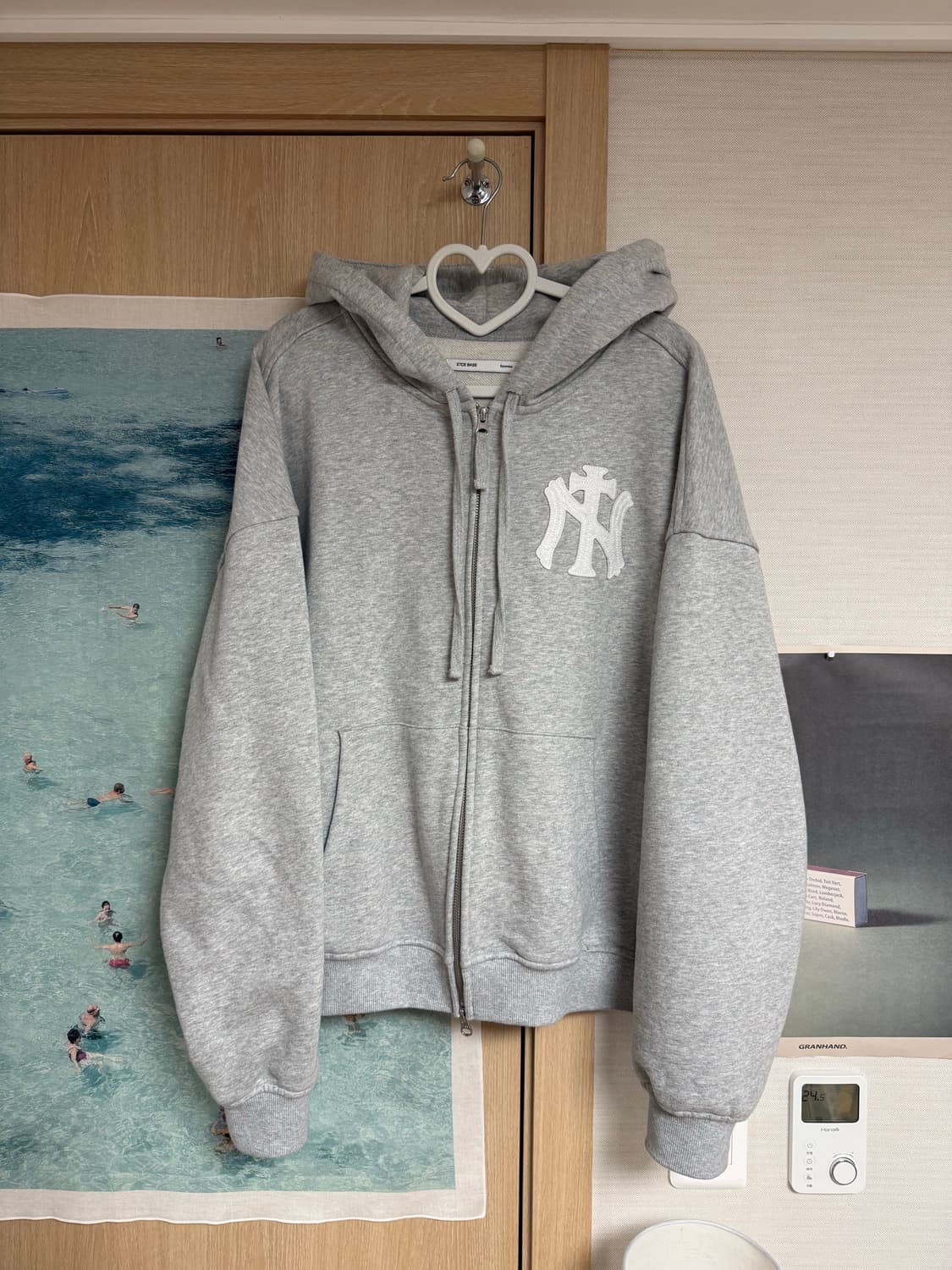 etce NY CROSS HOOD ZIP UP (GRAY) 라지 L 상품이미지3