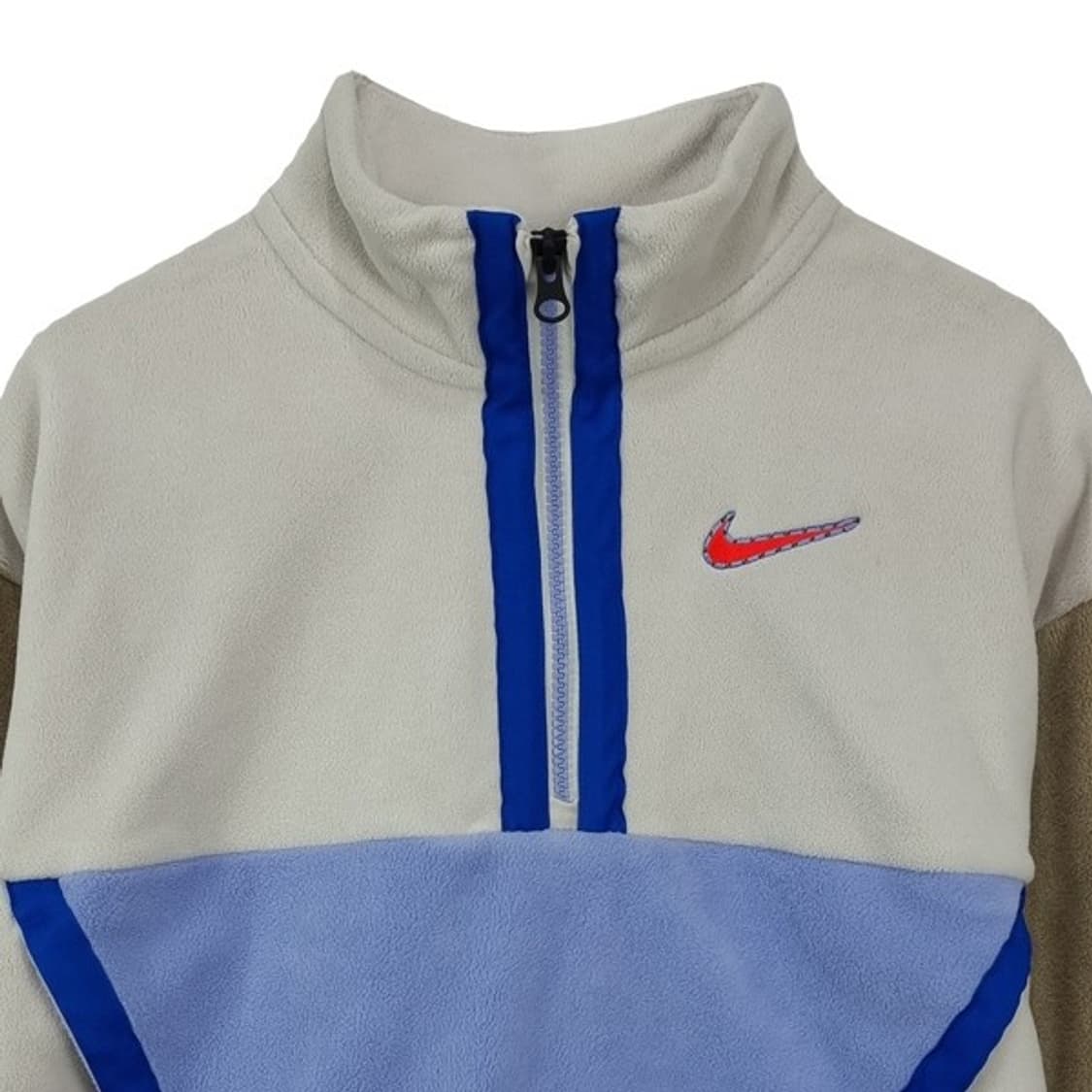 [나이키](새상품) 스우시 자수 플리스 하프집업 크롭 맨투맨 M16443 상품이미지4