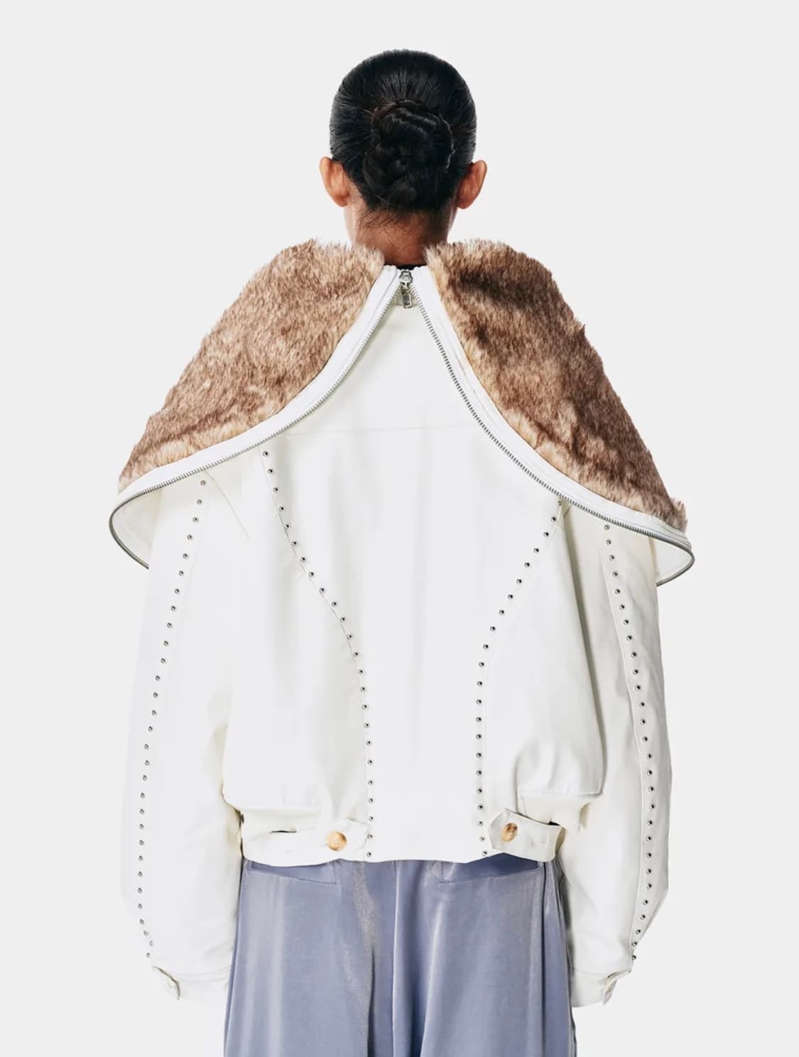 Yeel FOLD-OUT HOODIE SHAWL 퍼 자켓 상품이미지3