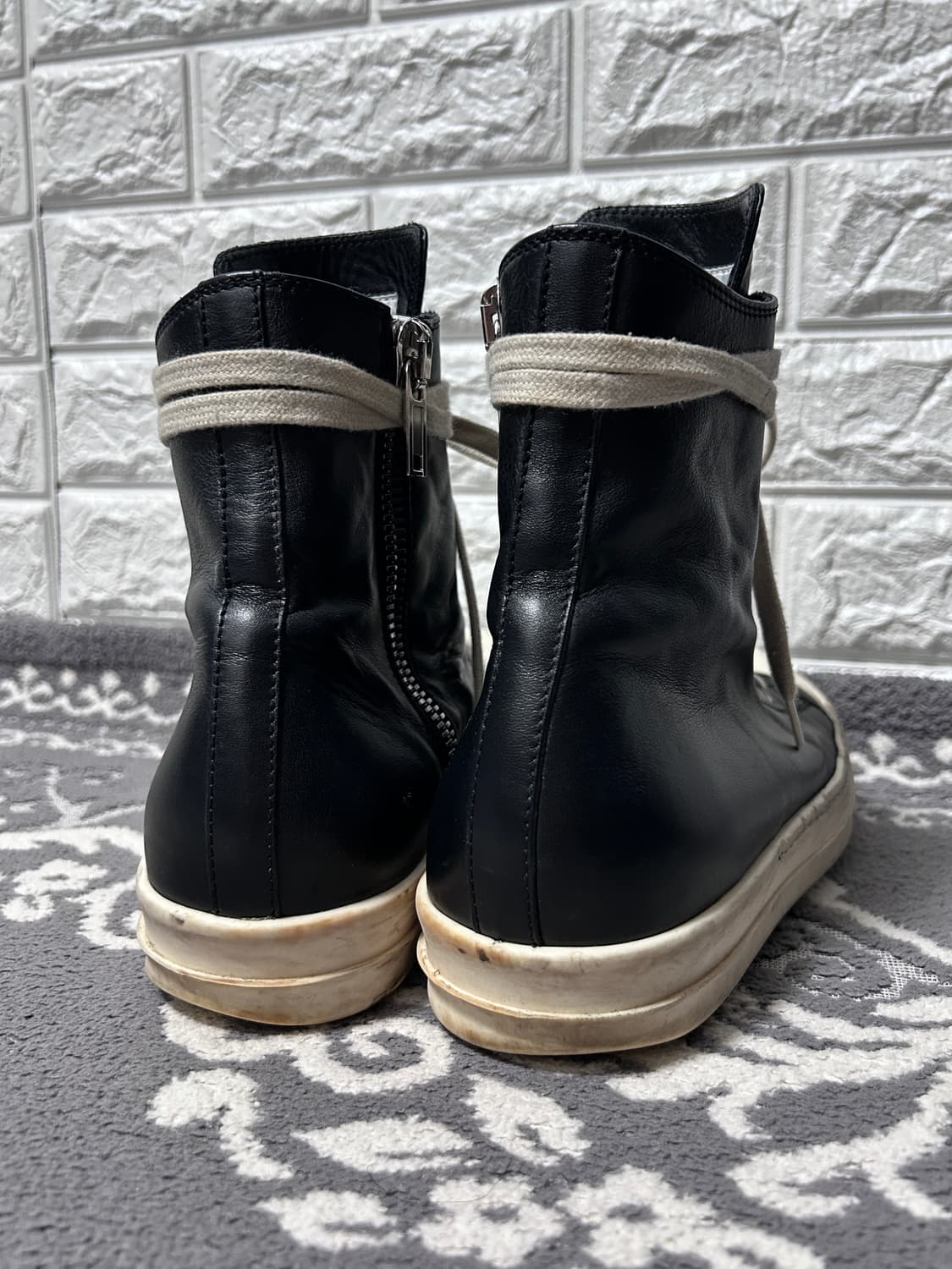 릭오웬스 LPO 레더 하이탑 스니커즈 상품이미지6