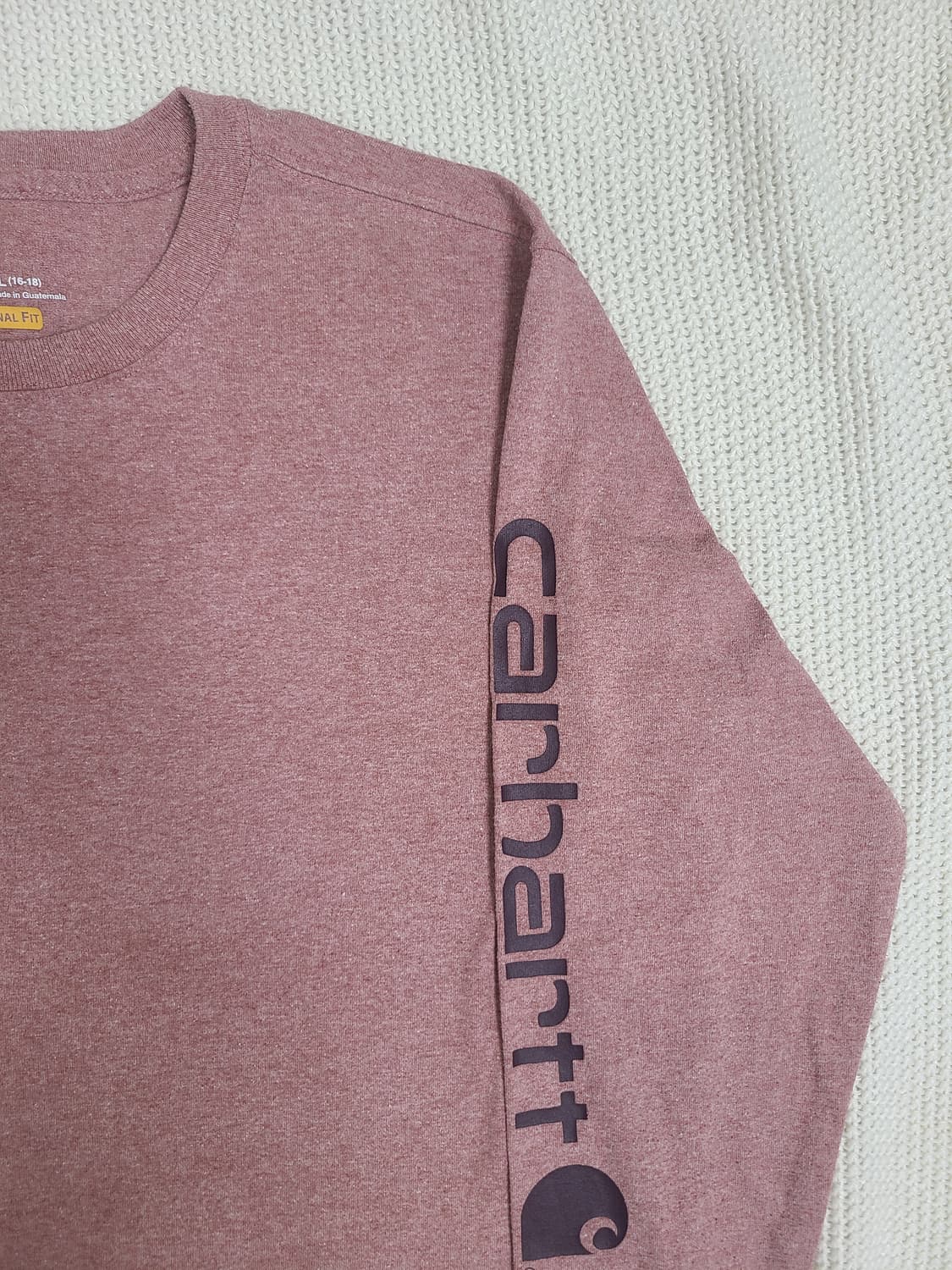 칼하트 긴팔 티셔츠(버건디) 상품이미지3