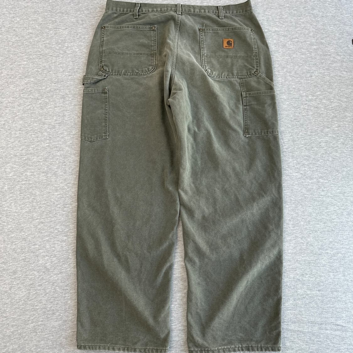 2005년 칼하트 B136 Moss 더블니 카펜더 팬츠  상품이미지7
