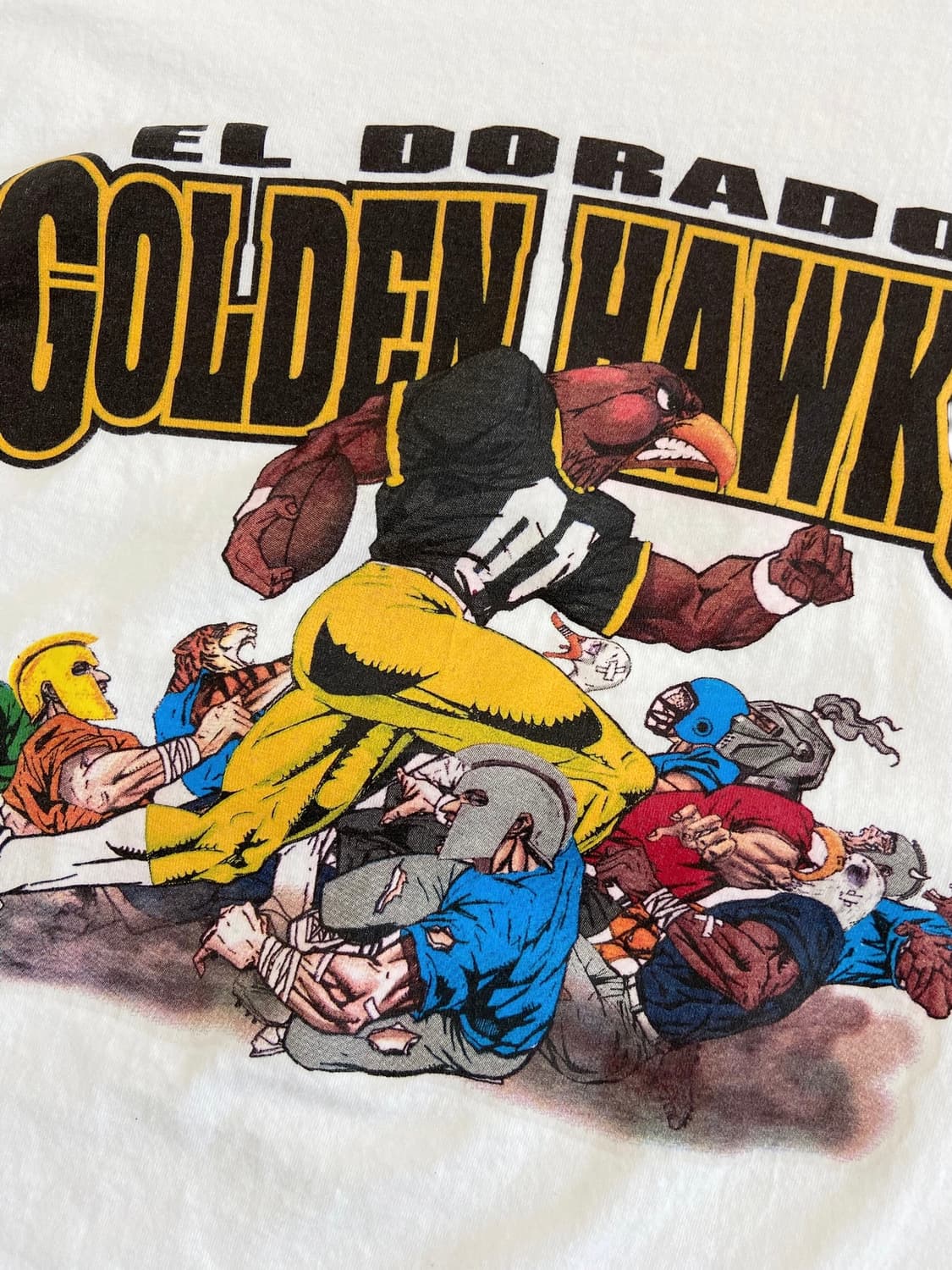 90's 헤인즈 풋볼 반팔티셔츠 상품이미지4