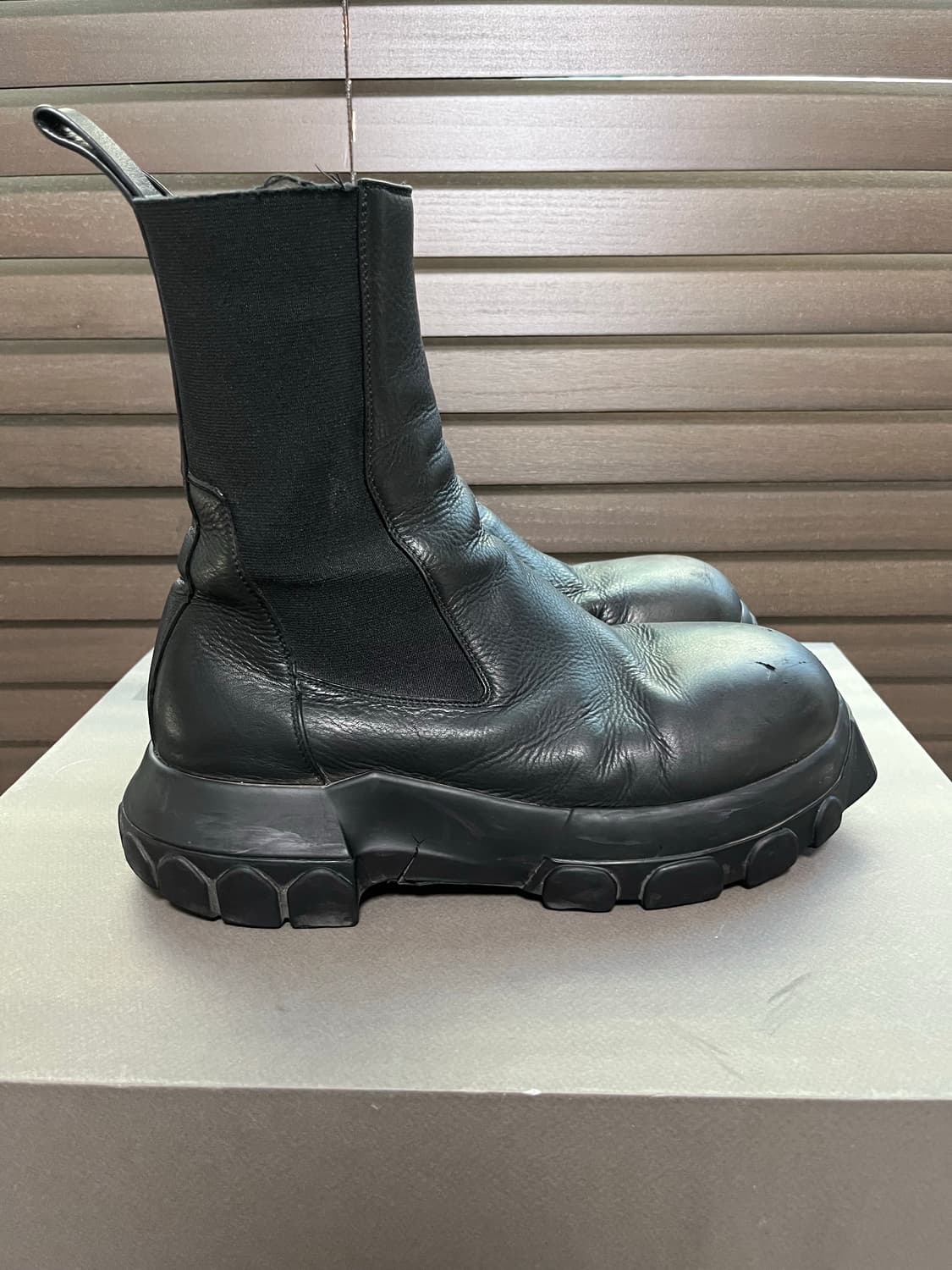 릭오웬스 보조 트랙터 부츠 40 상품이미지4