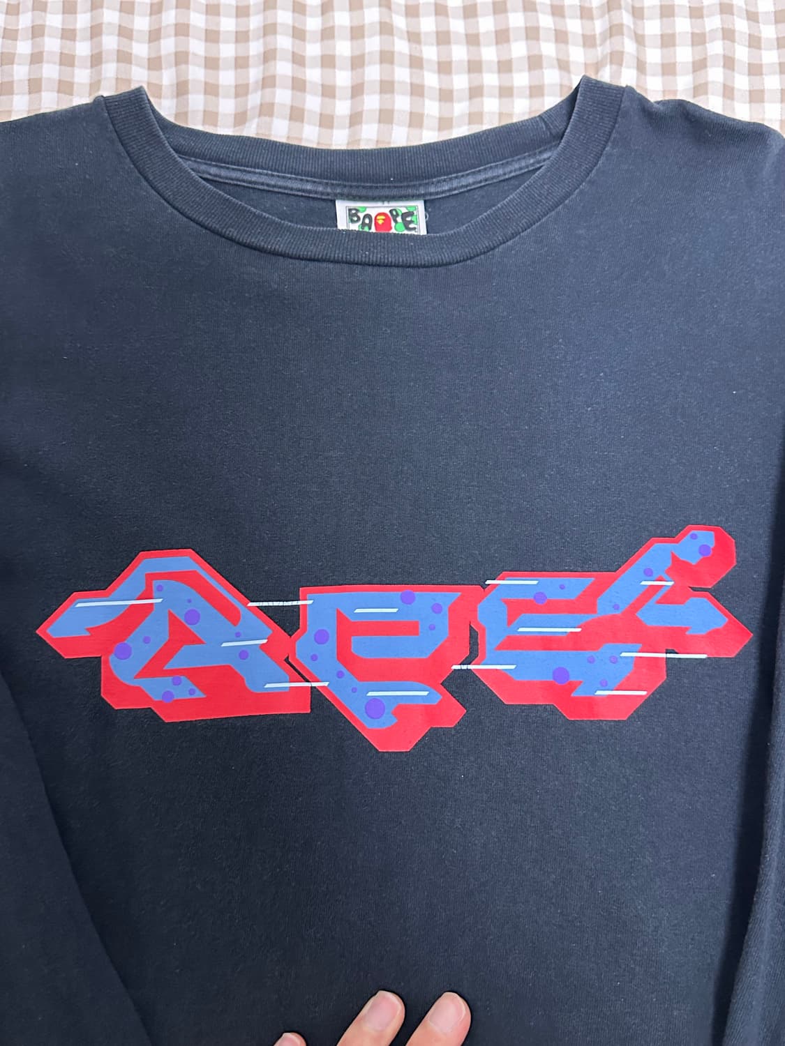 2XL 베이프 롱슬리브 블랙 상품이미지2