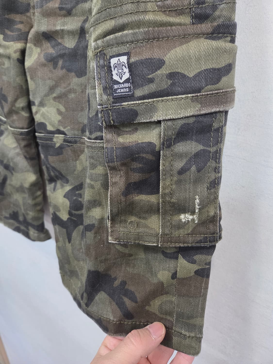 버커루 빈티지 카모 카고 반바지 28 상품이미지6