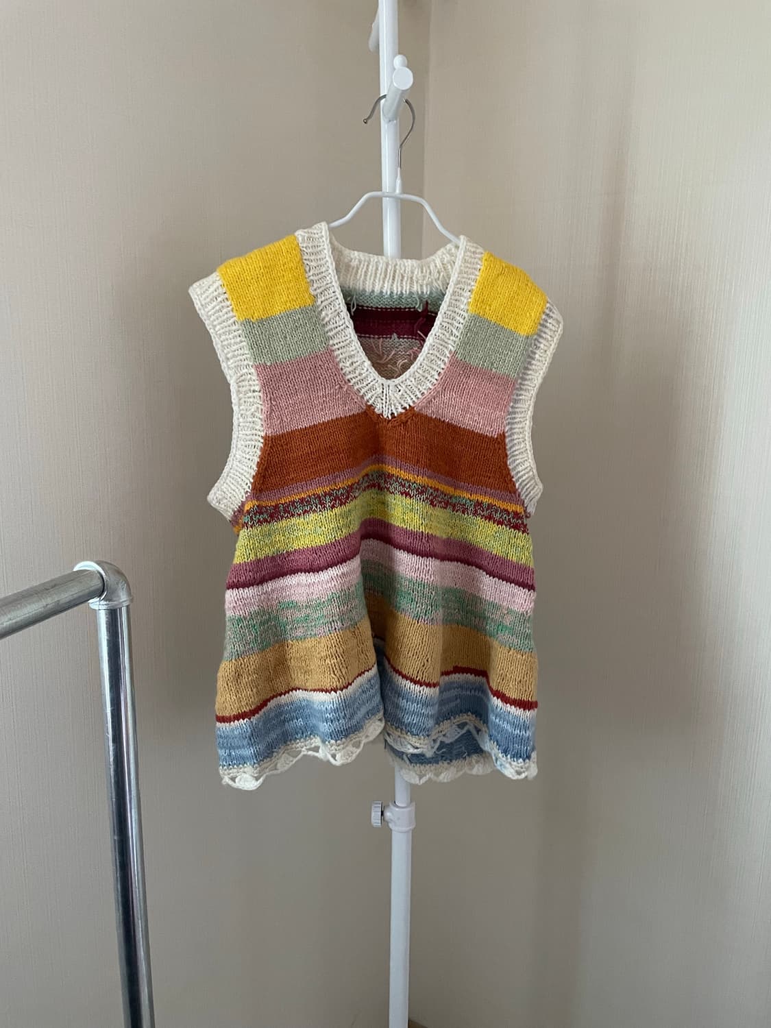 컬러풀니트조끼 상품이미지1