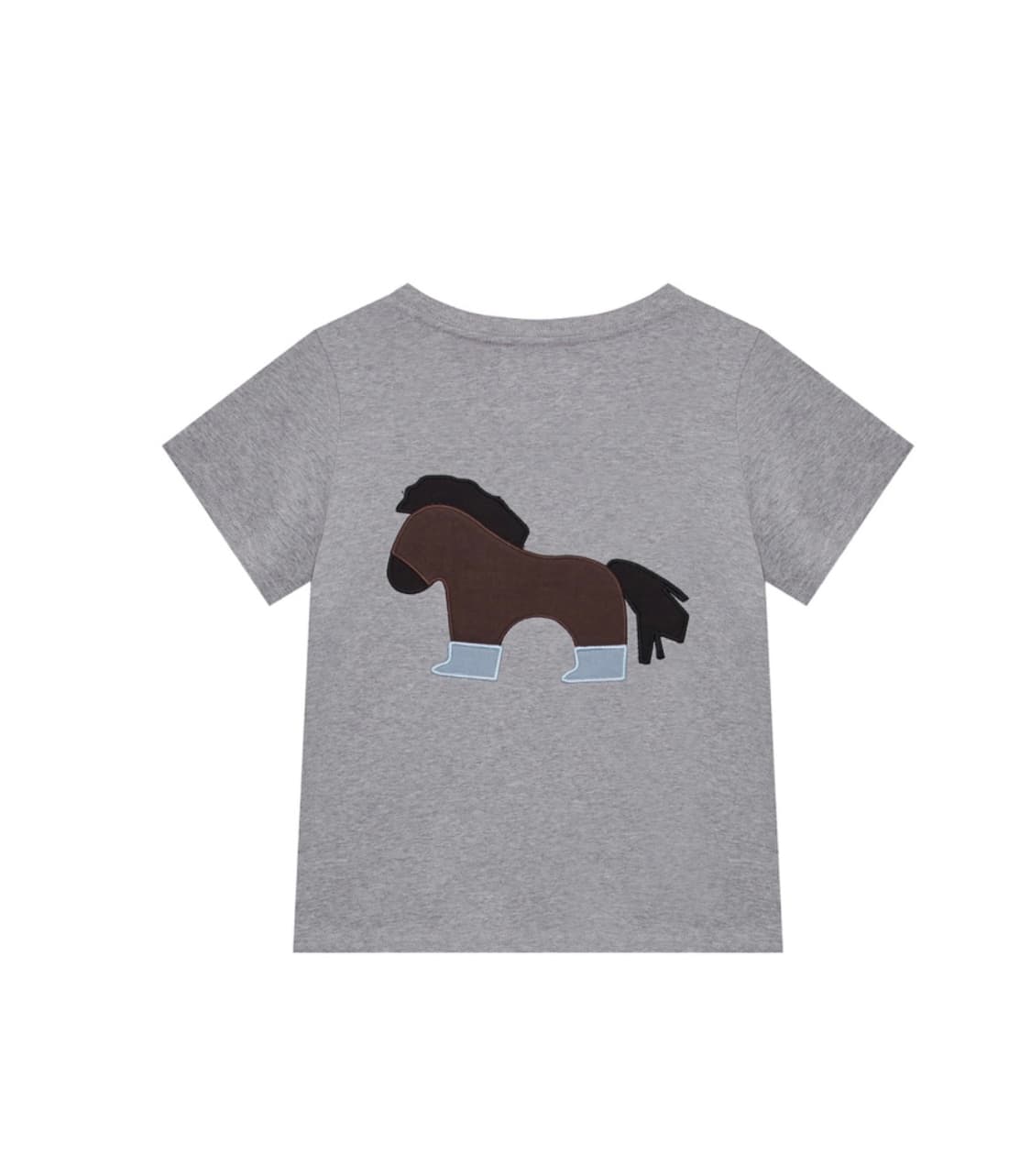  탄산마그네슘 포니 아플리케 티셔츠 grey size 3 상품이미지1