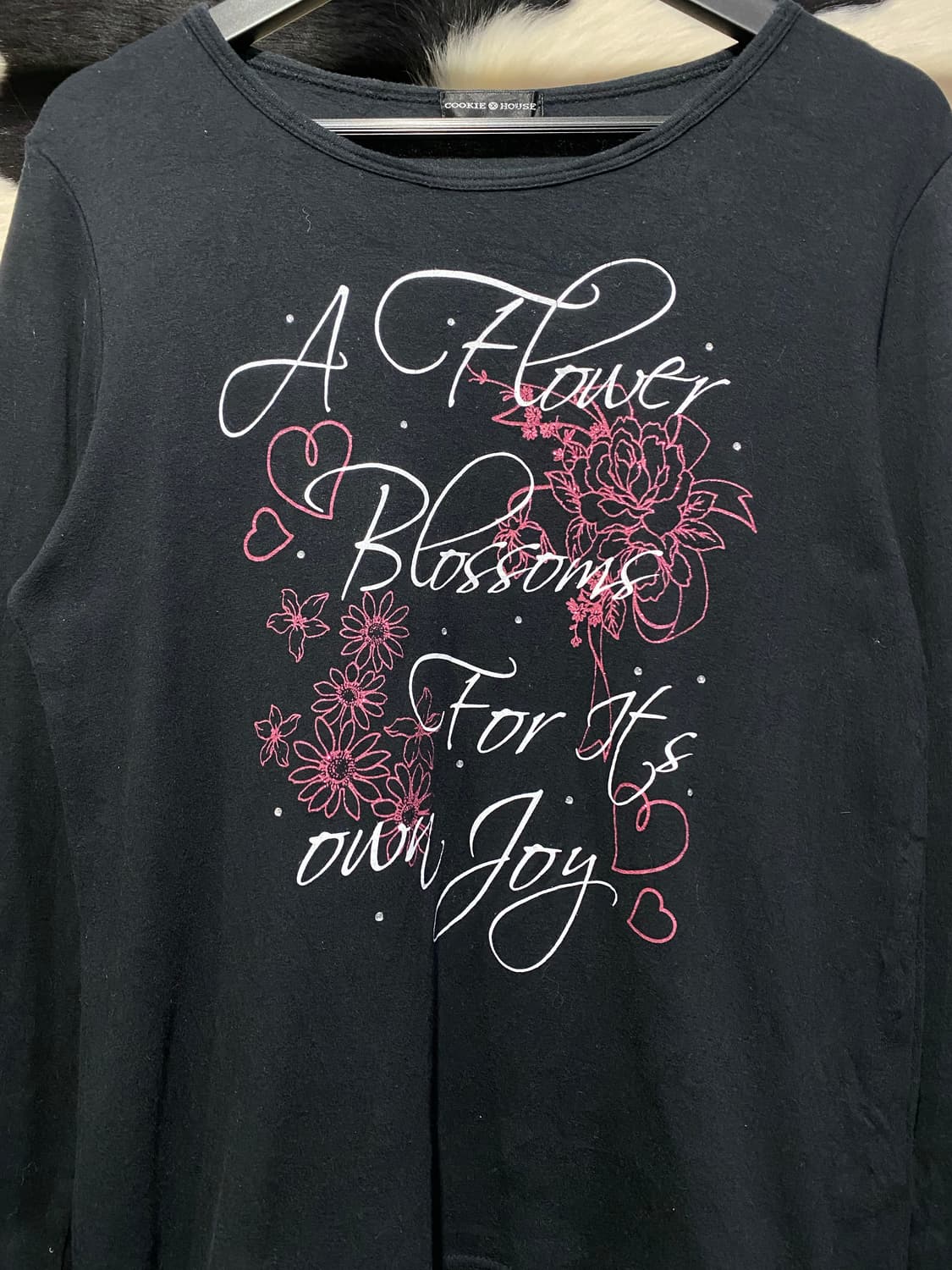 Cookie house 비즈 플로럴 프린팅 롱슬리브 상품이미지3