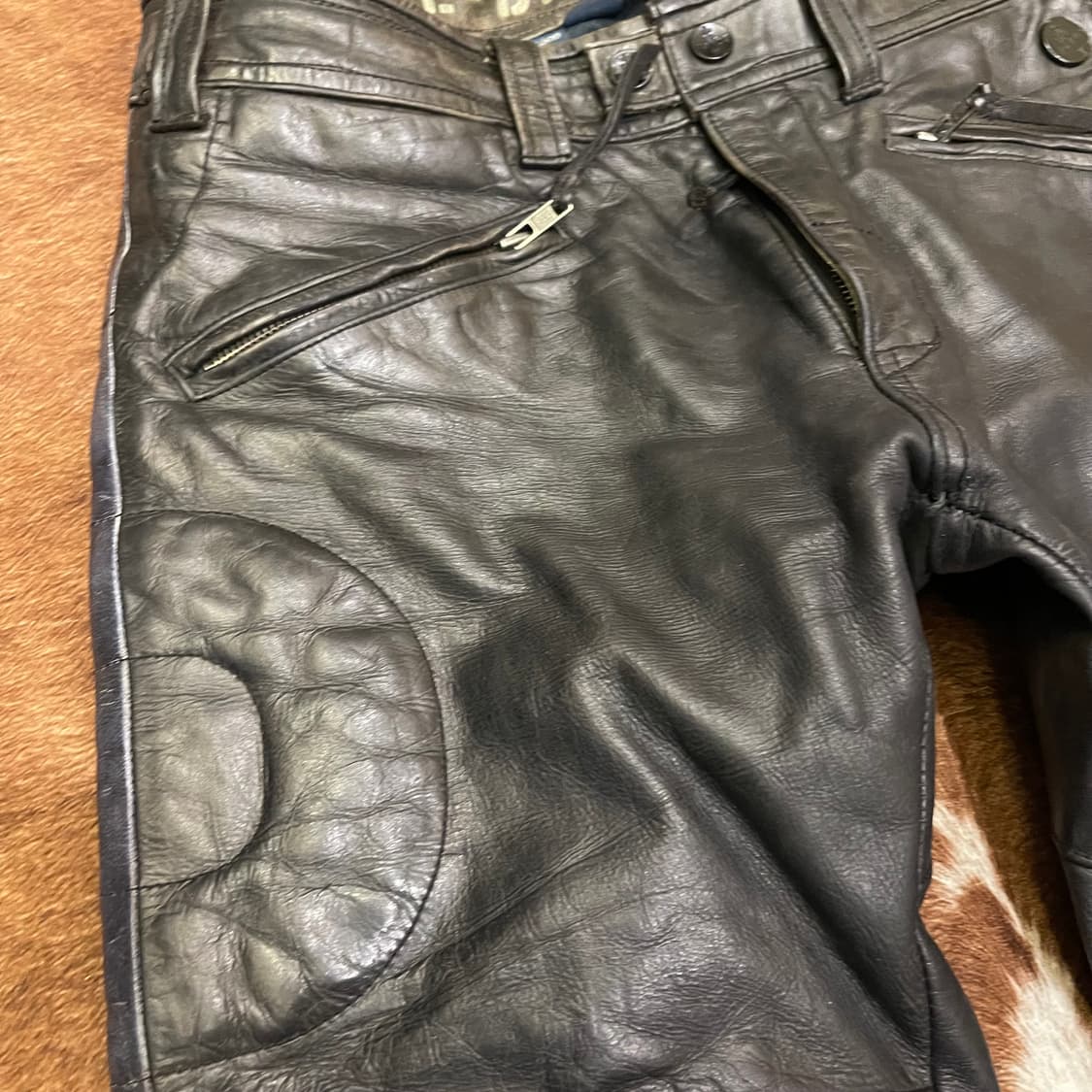 폴로 바이커 레더팬츠 상품이미지6