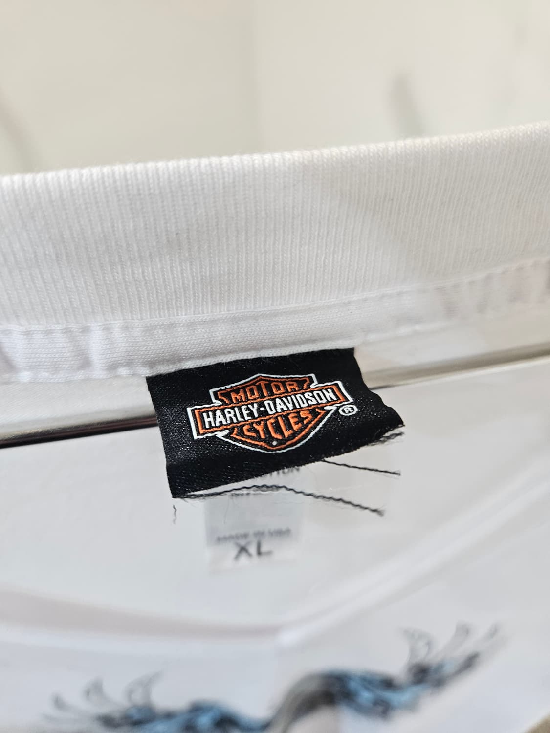 할리데이비슨 해골 프린팅 반팔 티셔츠 상품이미지4