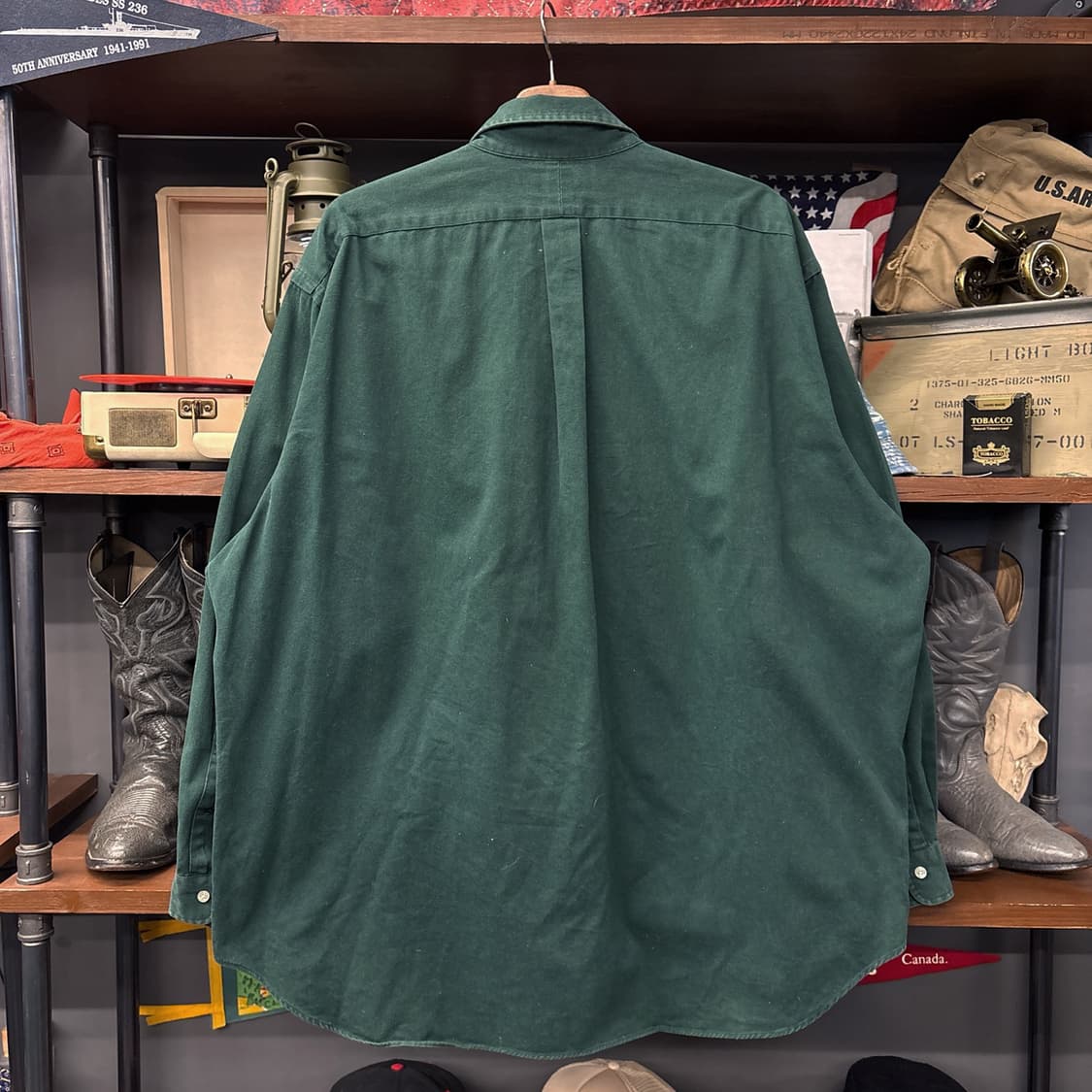 90s 폴로 랄프로렌 골프클럽 와펜 틸덴 코튼 버튼다운셔츠 N933 상품이미지2