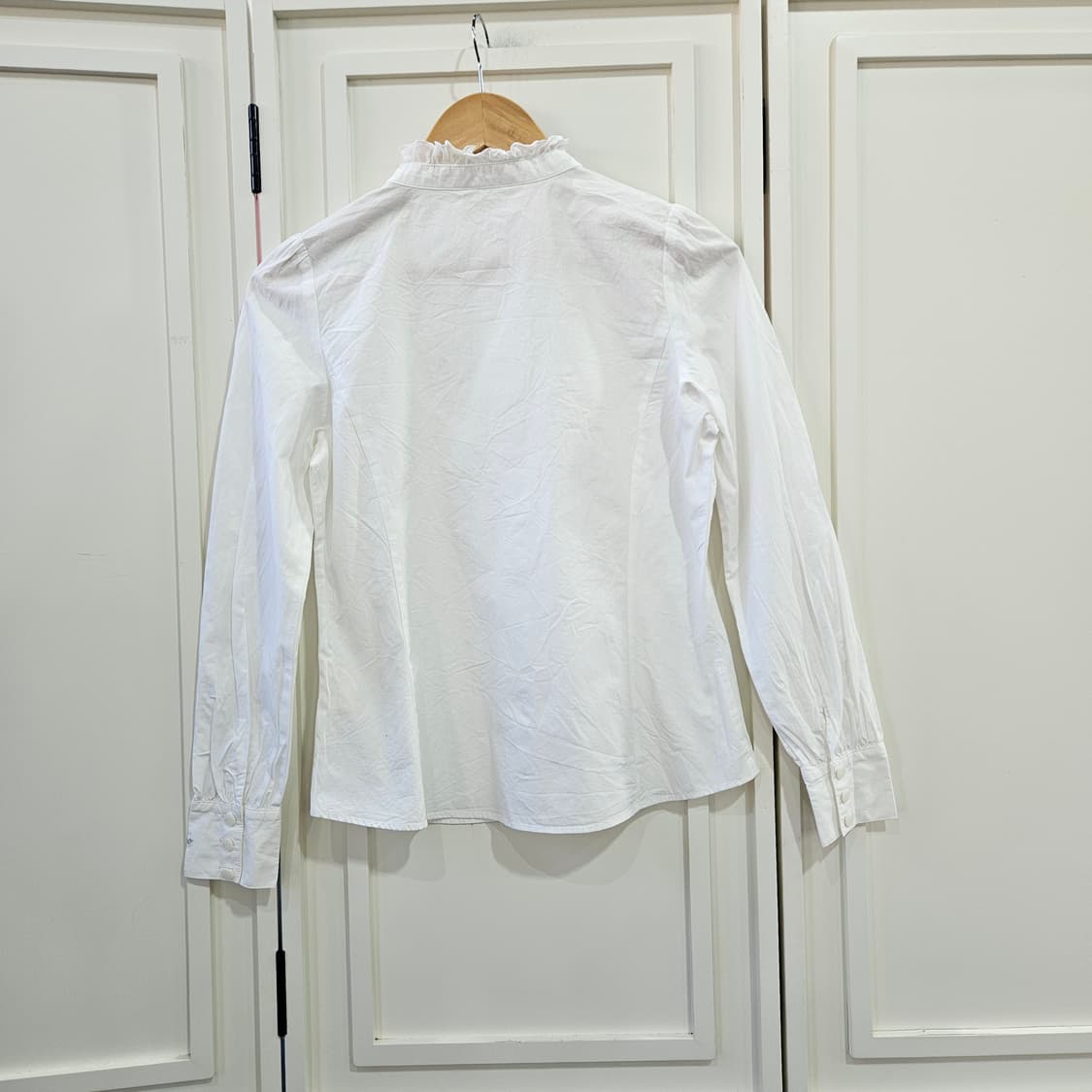 Mezzo Piano 프릴 블라우스 화이트 상품이미지6