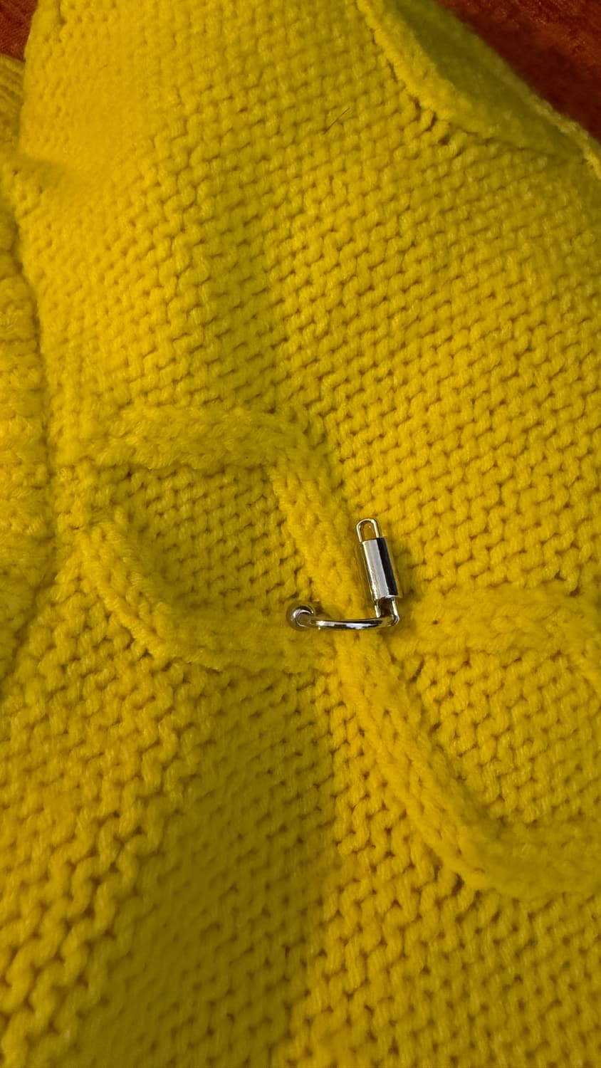 032c Pierced Highland 니트 스웨터 옐로우 상품이미지3