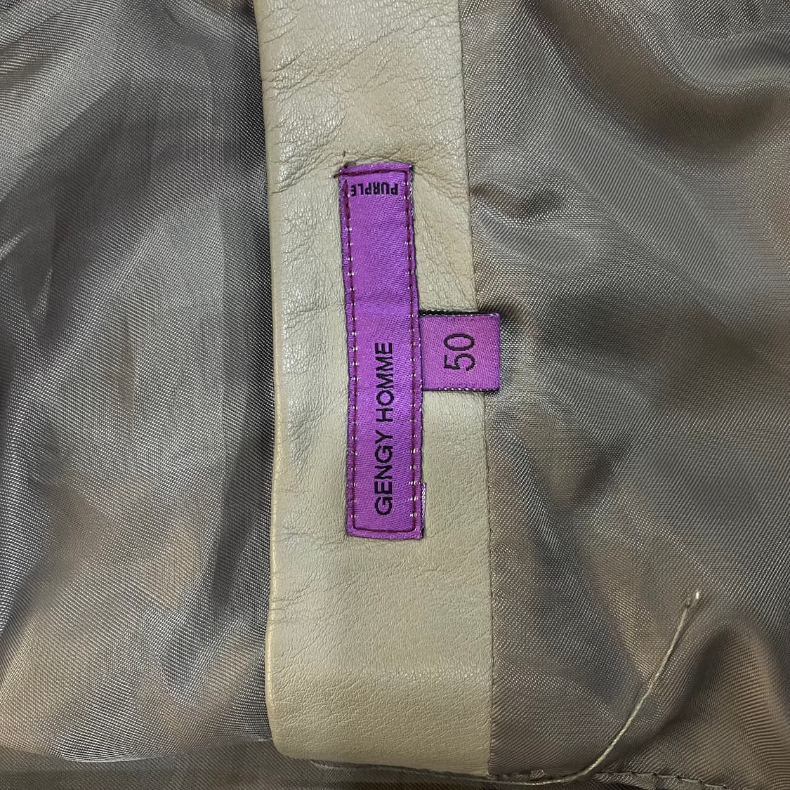 GENGY 젠지 옴므 소가죽 봄버 자켓 50 상품이미지4