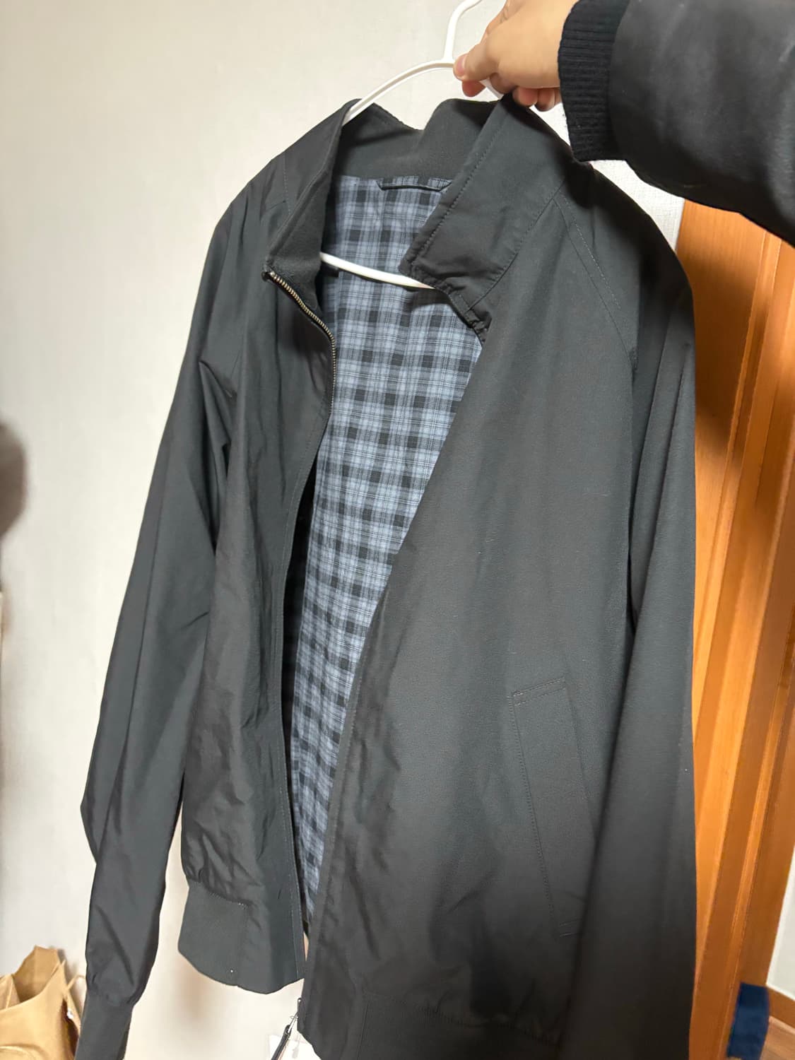 유니클로 해링턴 자켓 블랙 L 상품이미지1