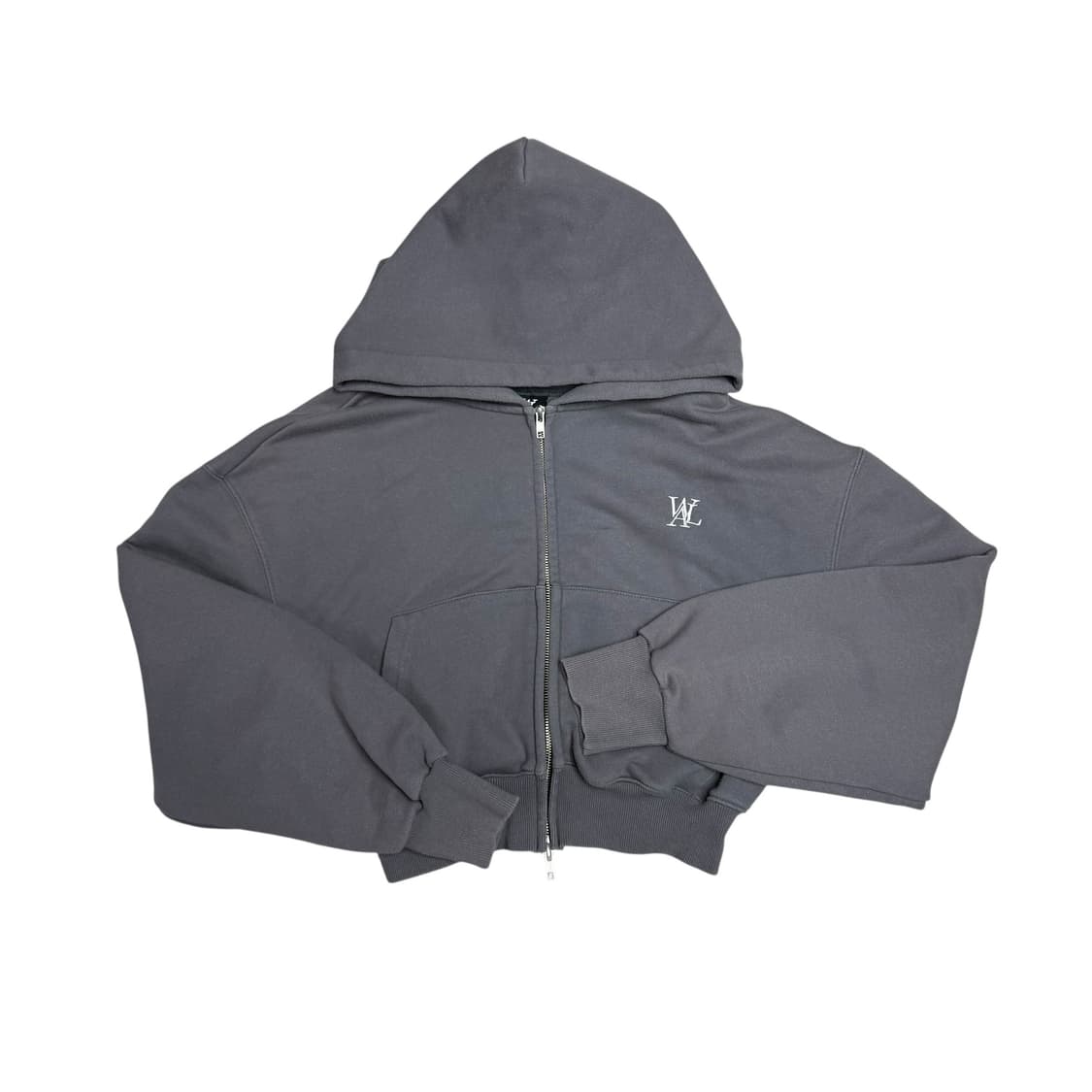 우알롱 크롭후드집업 상품이미지1