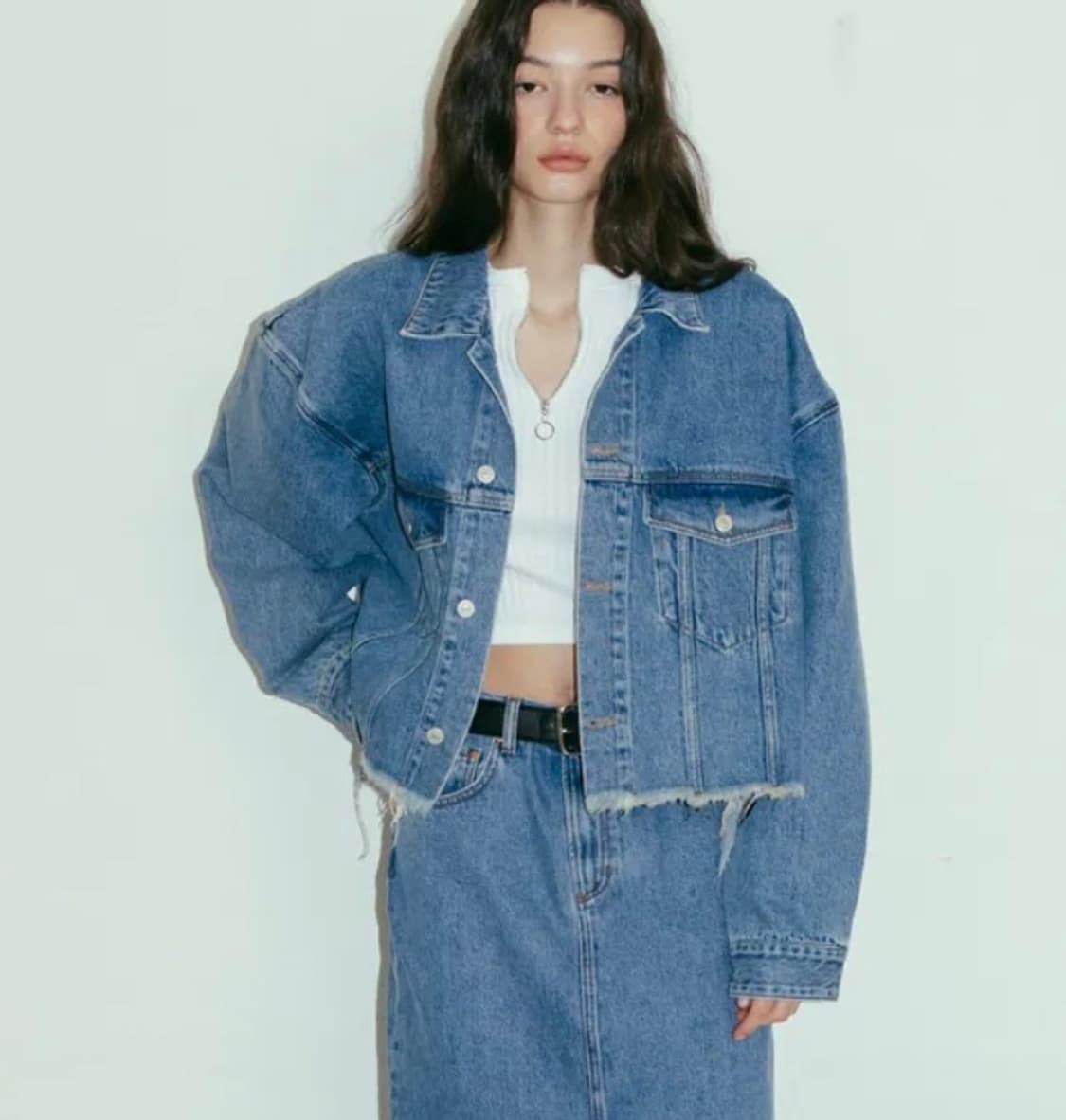 VOEF 보프 오버핏 데님자켓 상품이미지1