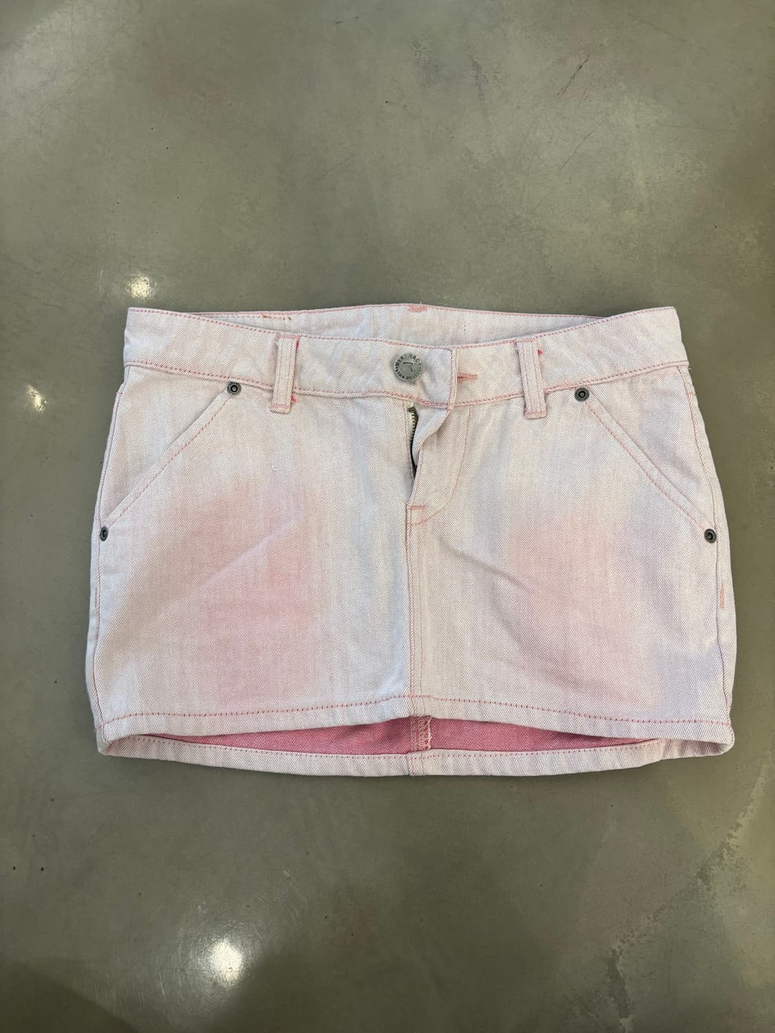 빈티지 페일 핑크 진 / 미니 스커트 상품이미지1