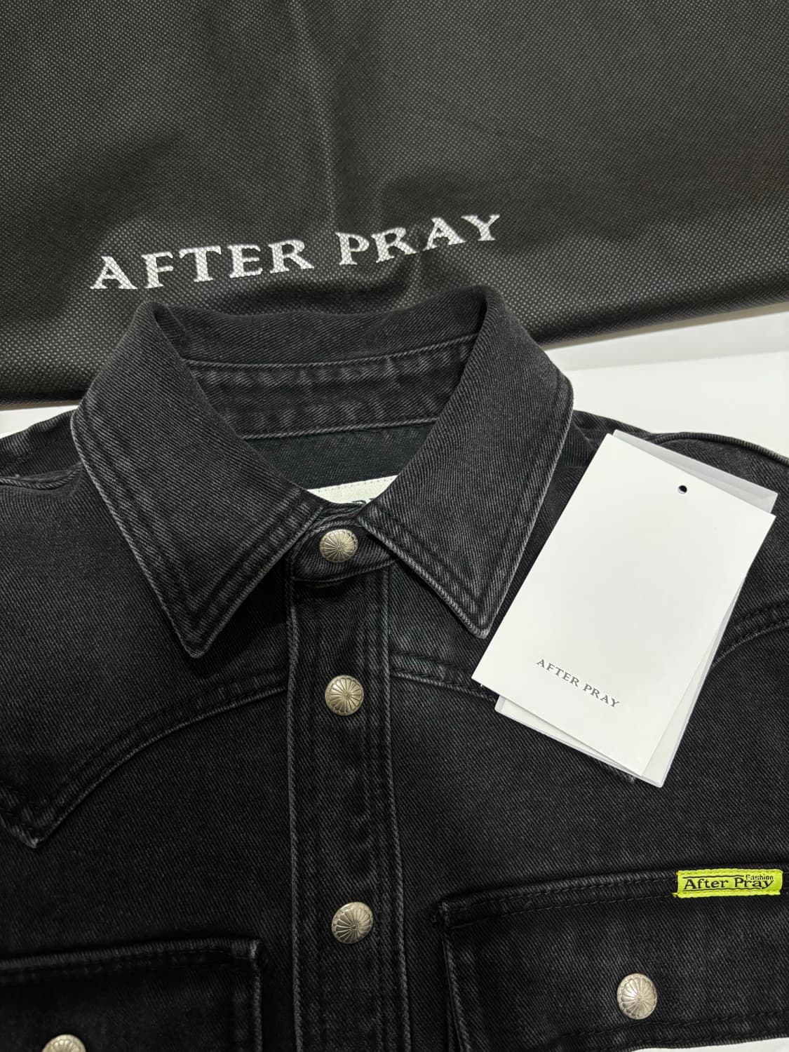 애프터프레이 여성 데님자켓 흑청 상품이미지3